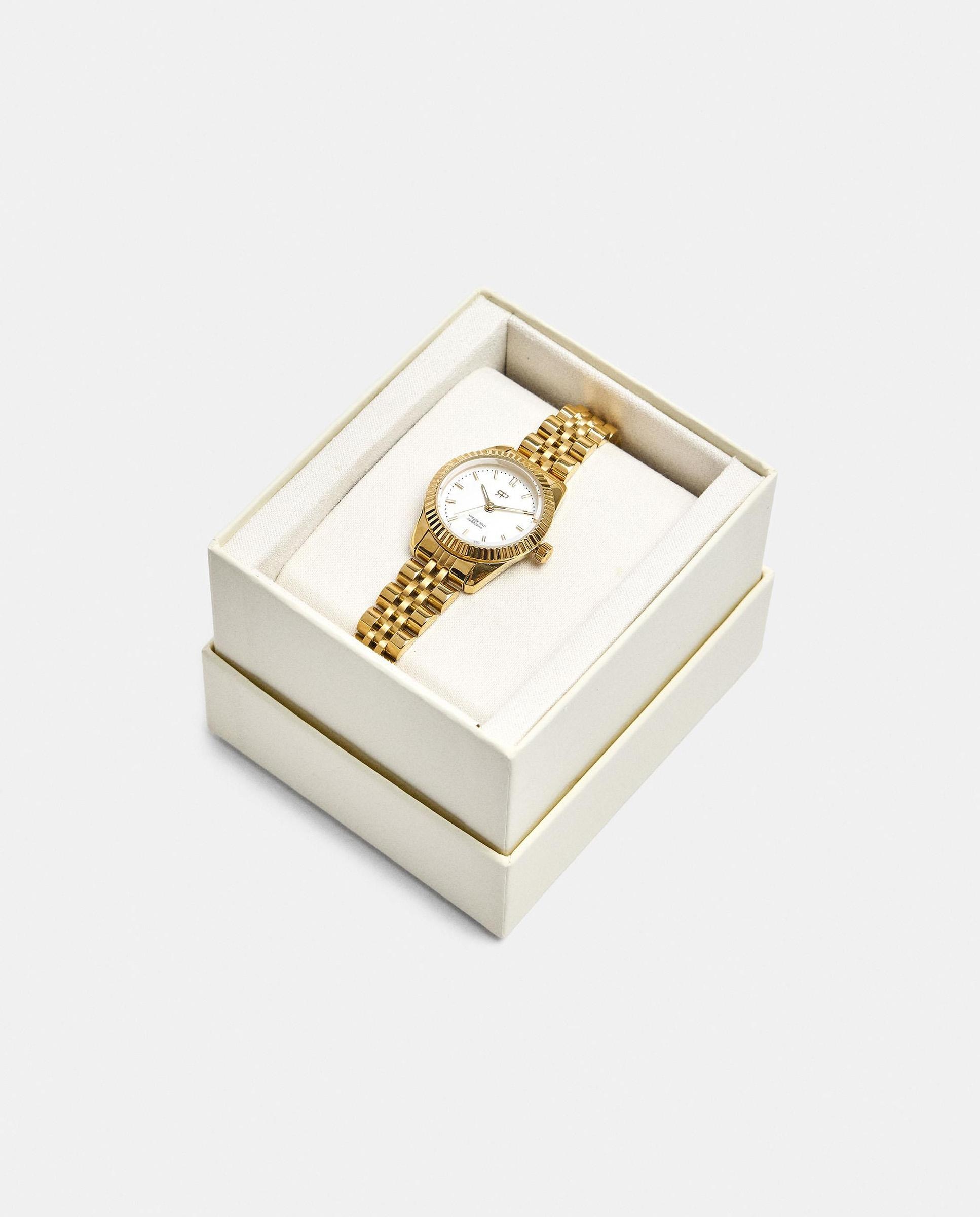 Imagen 4 de Reloj de mujer de acero inoxidable en liso - Parfois - Dorado Dorado