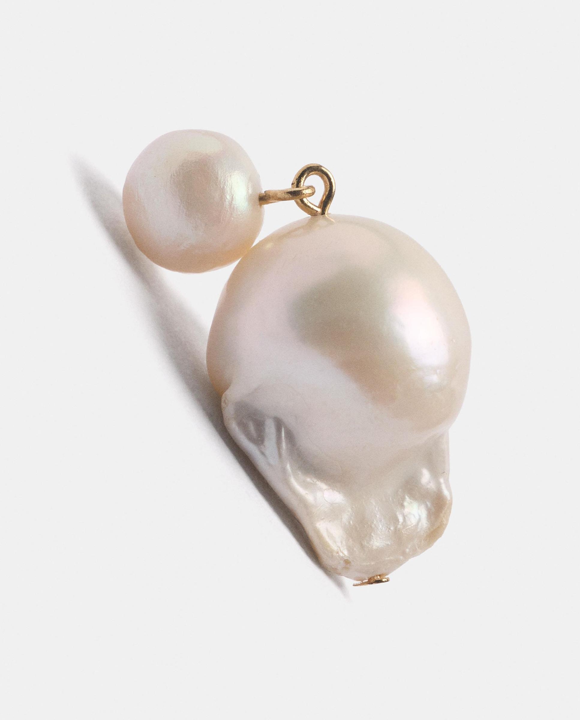 Pendientes con perlas decorativas en liso - Parfois - Blanco Blanco-3