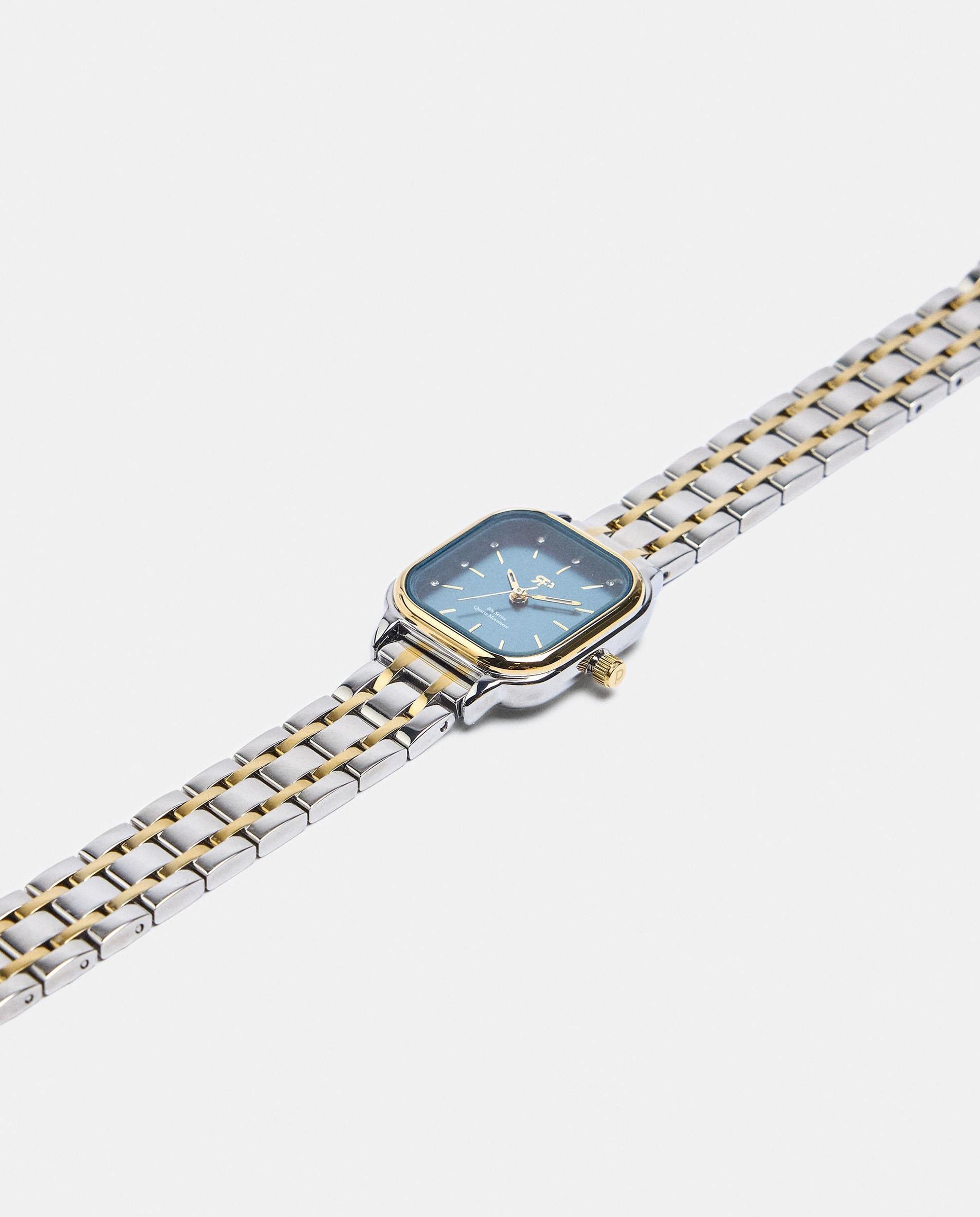 Imagen 2 de Reloj de mujer de acero inoxidable cuadrado - Parfois - Multicolor Multicolor