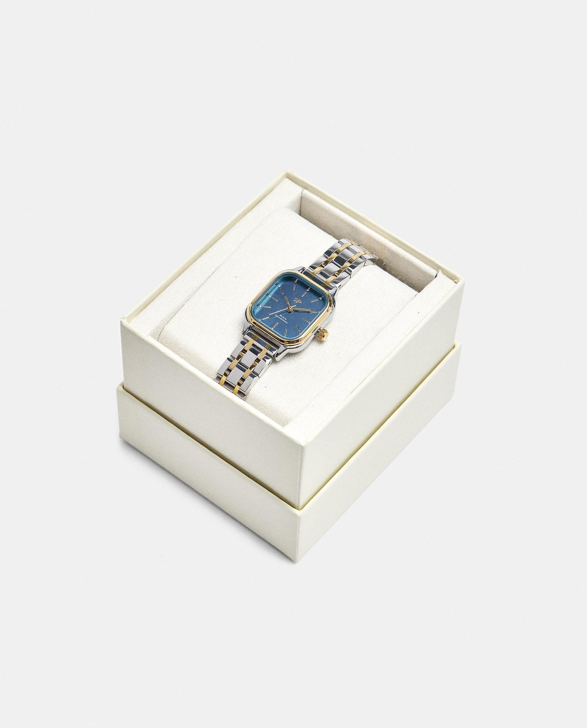 Imagen 4 de Reloj de mujer de acero inoxidable cuadrado - Parfois - Multicolor Multicolor