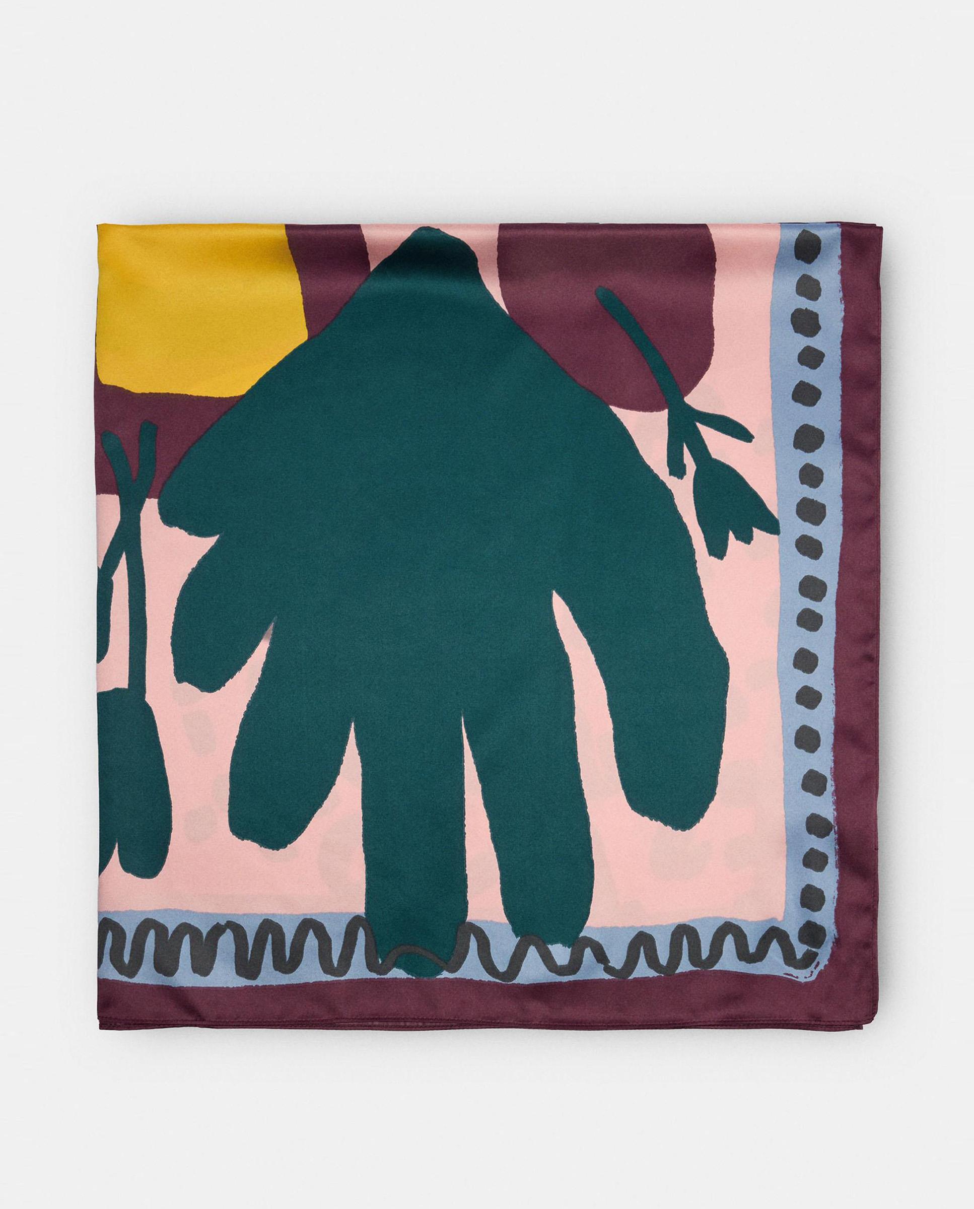 Pañuelo cuadrado con estampados - Parfois - Verde Verde-1