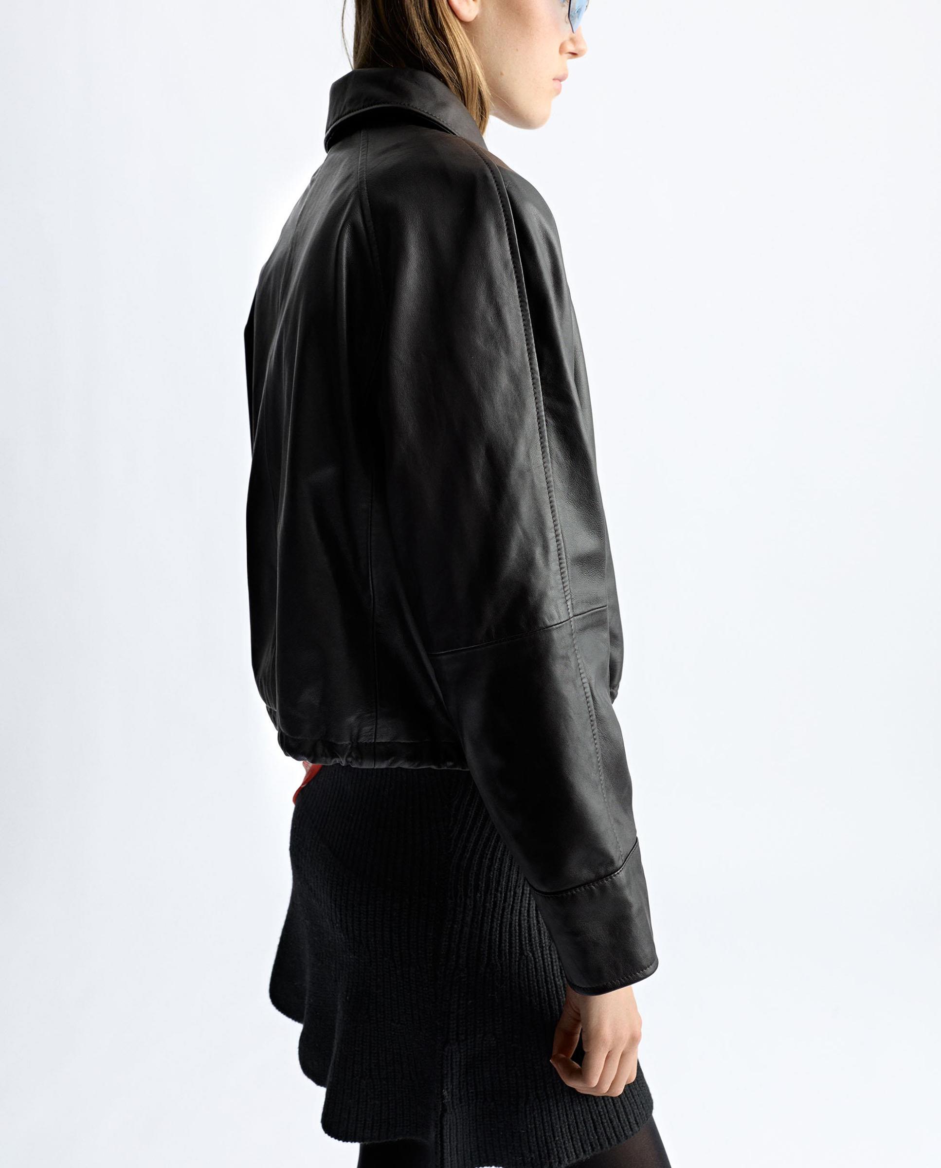 Falda corta de punto en liso - Parfois - Negro Negro-4