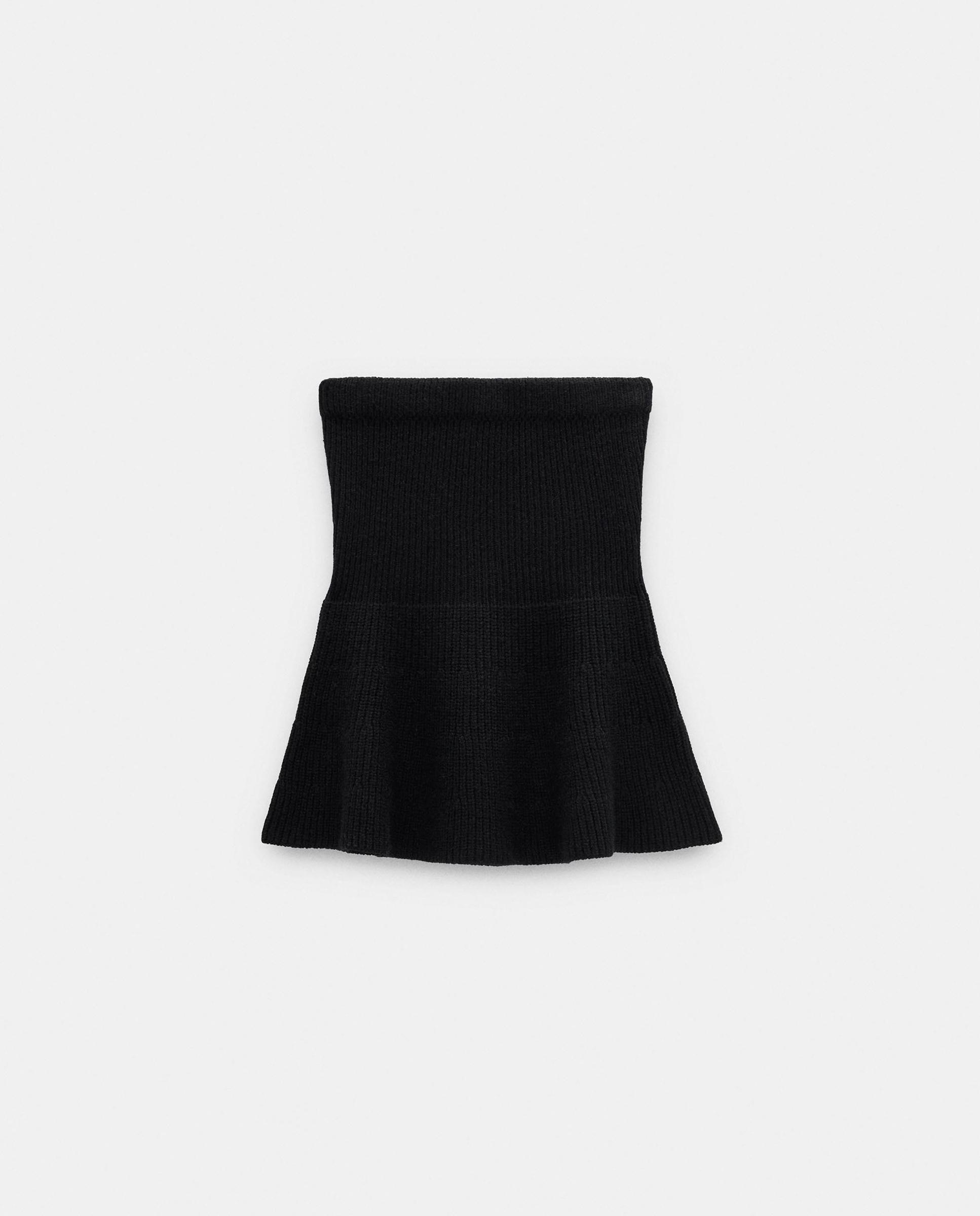 Falda corta de punto en liso - Parfois - Negro Negro-7