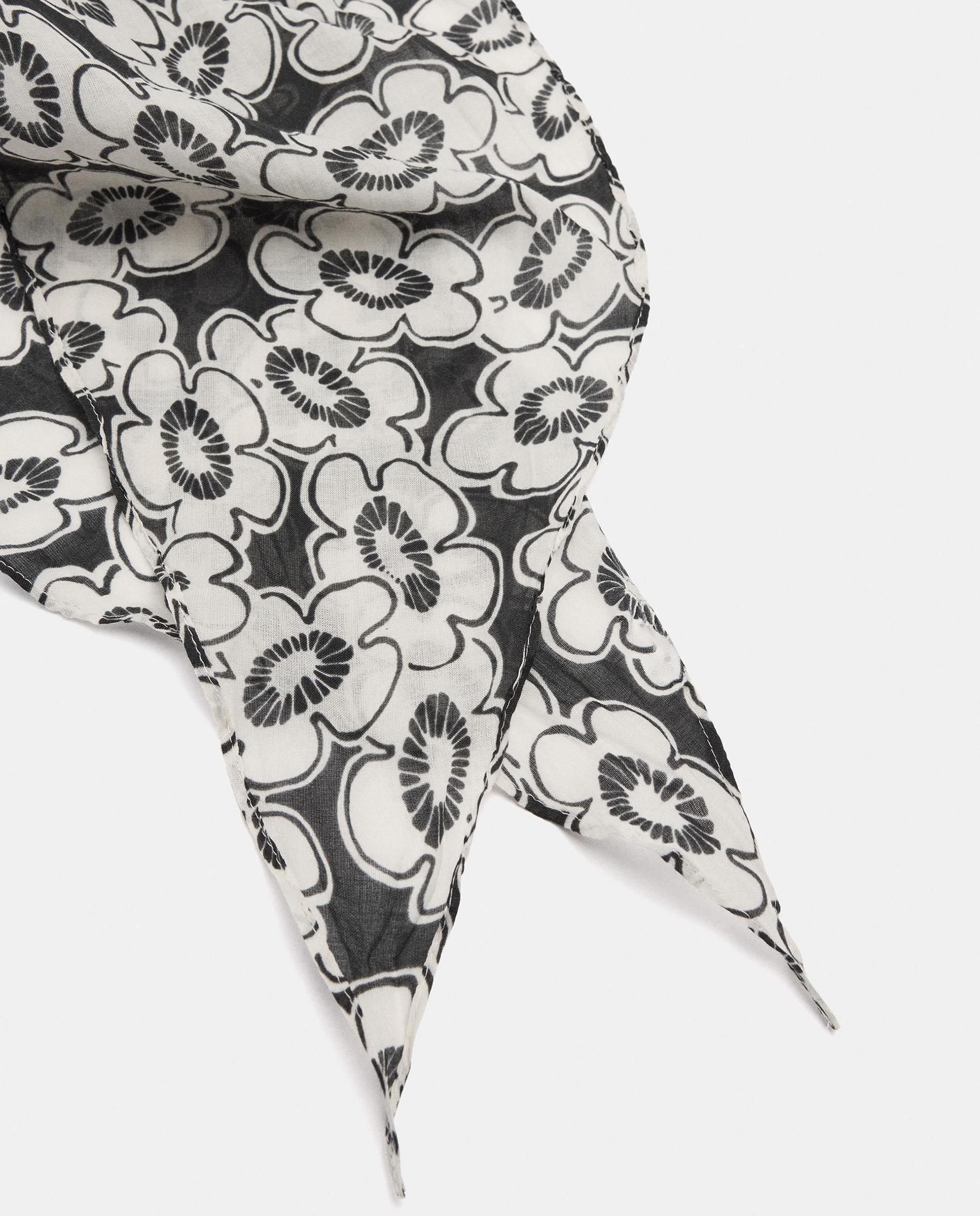 Pañuelo 100% algodón con estampado floral - Parfois - Crudo Crudo-3