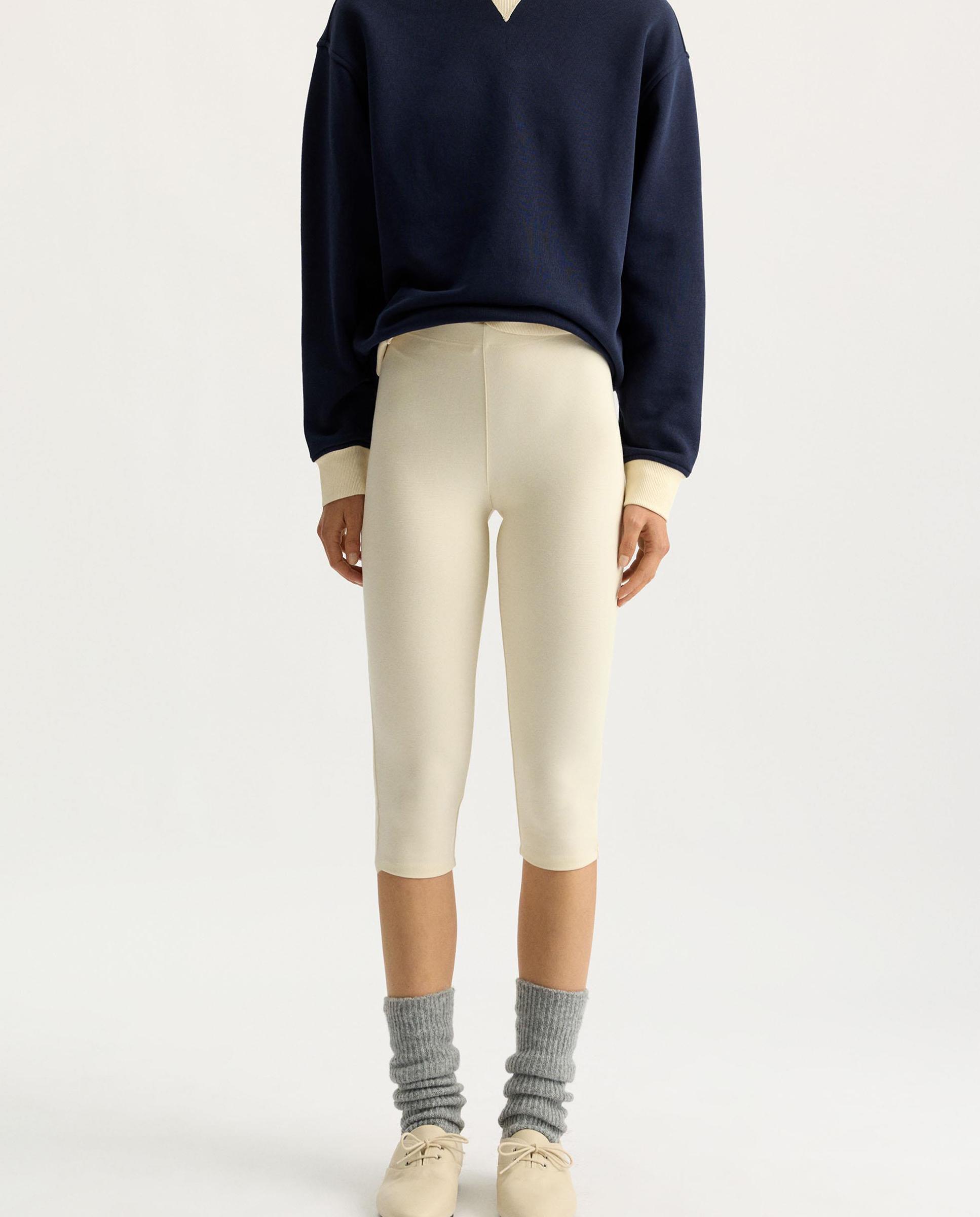Leggins de mujer midi en liso - Parfois - Crudo Crudo-2