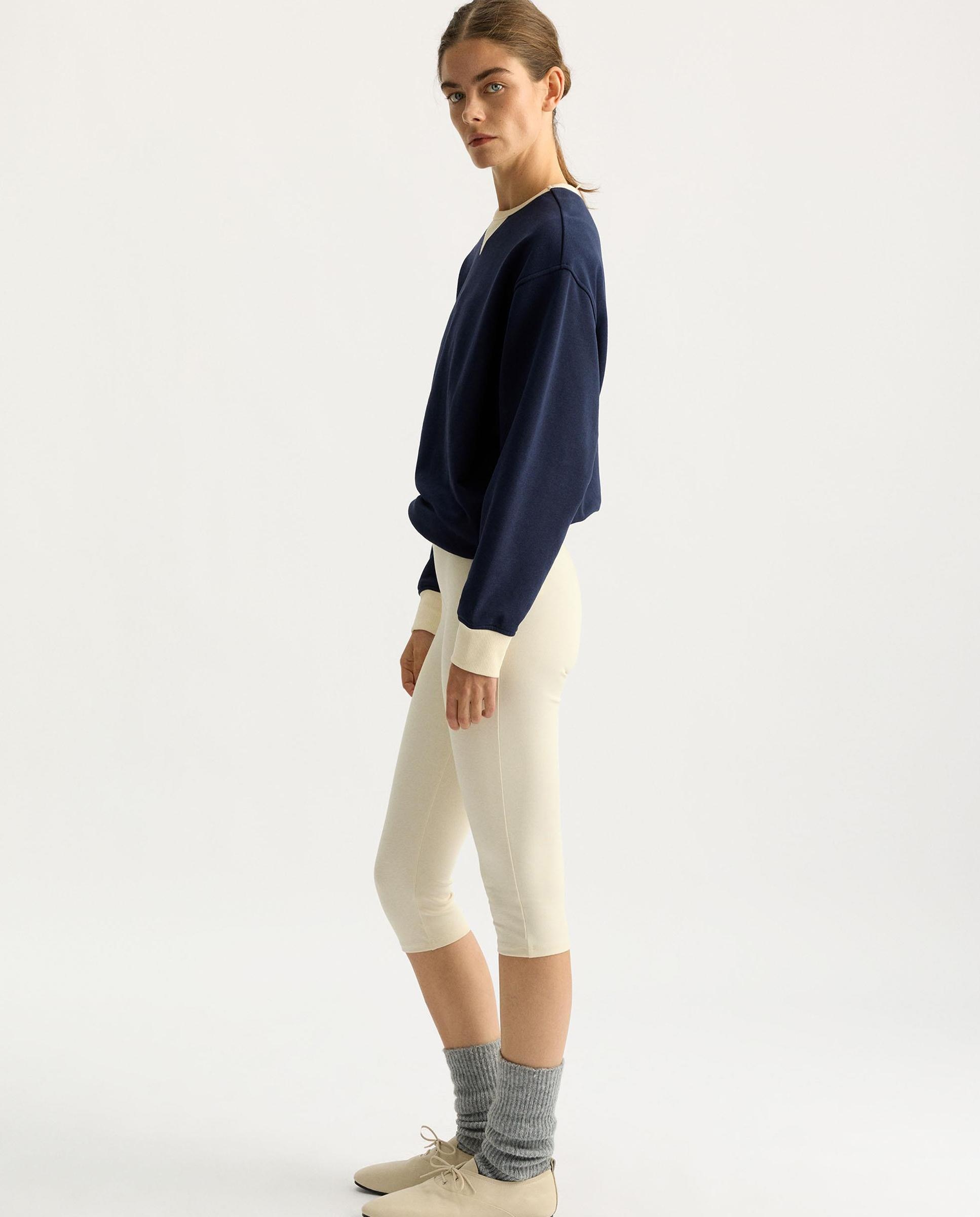 Leggins de mujer midi en liso - Parfois - Crudo Crudo-3