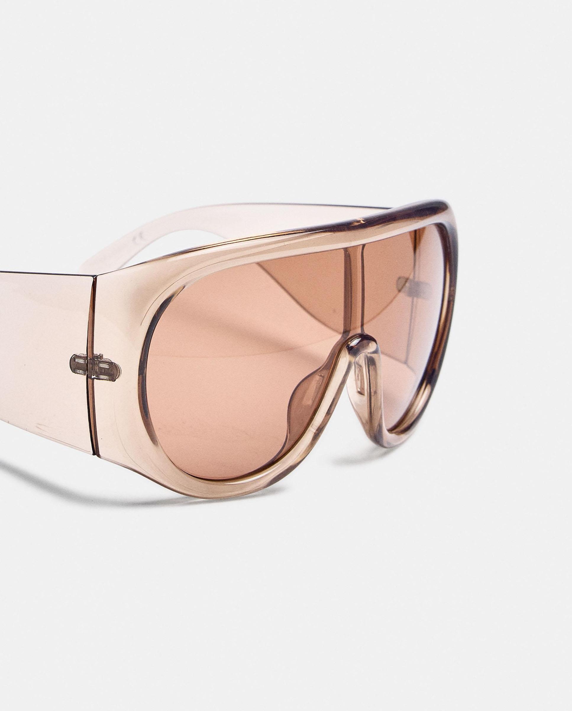 Gafas de sol de mujer con protección uv y forma redonda - Parfois - Rosa Rosa-3