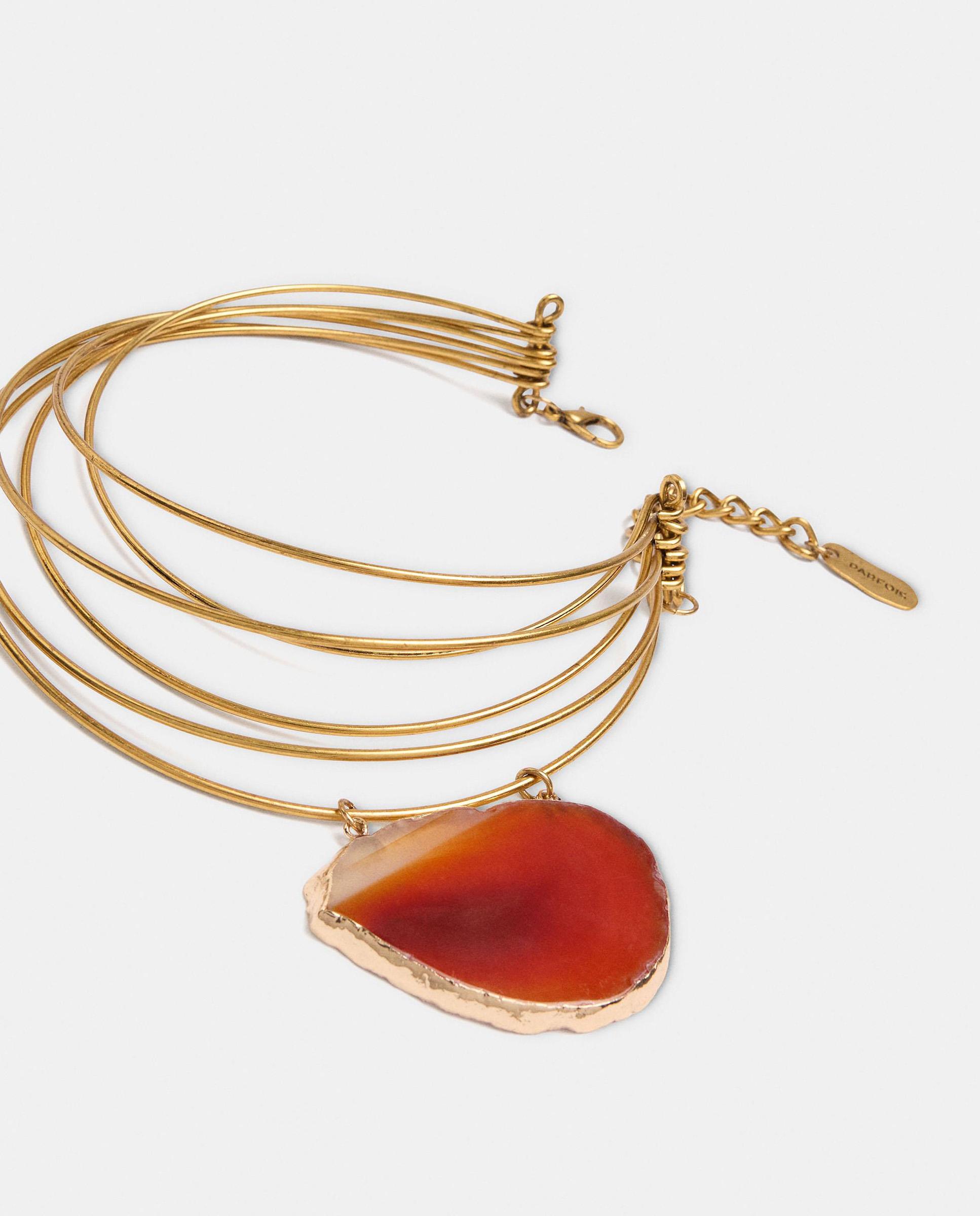 Imagen 2 de Choker doble con piedra decorativa - Parfois - Rojo Rojo