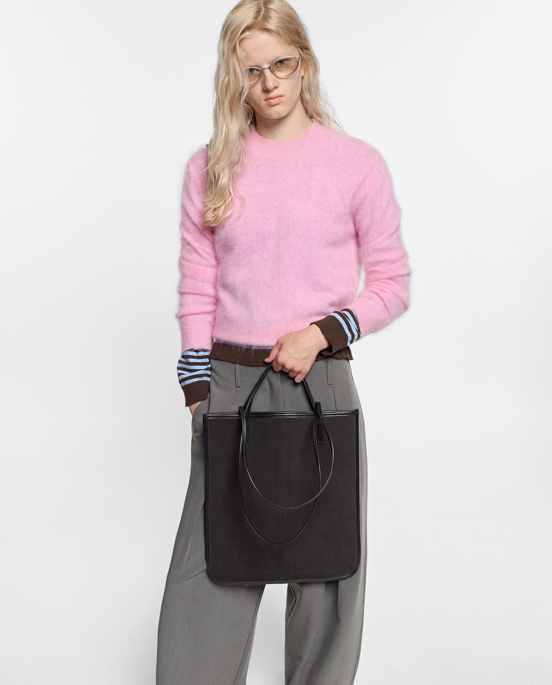 Bolso de mano multiposición fino en liso - Parfois - Negro Negro-2
