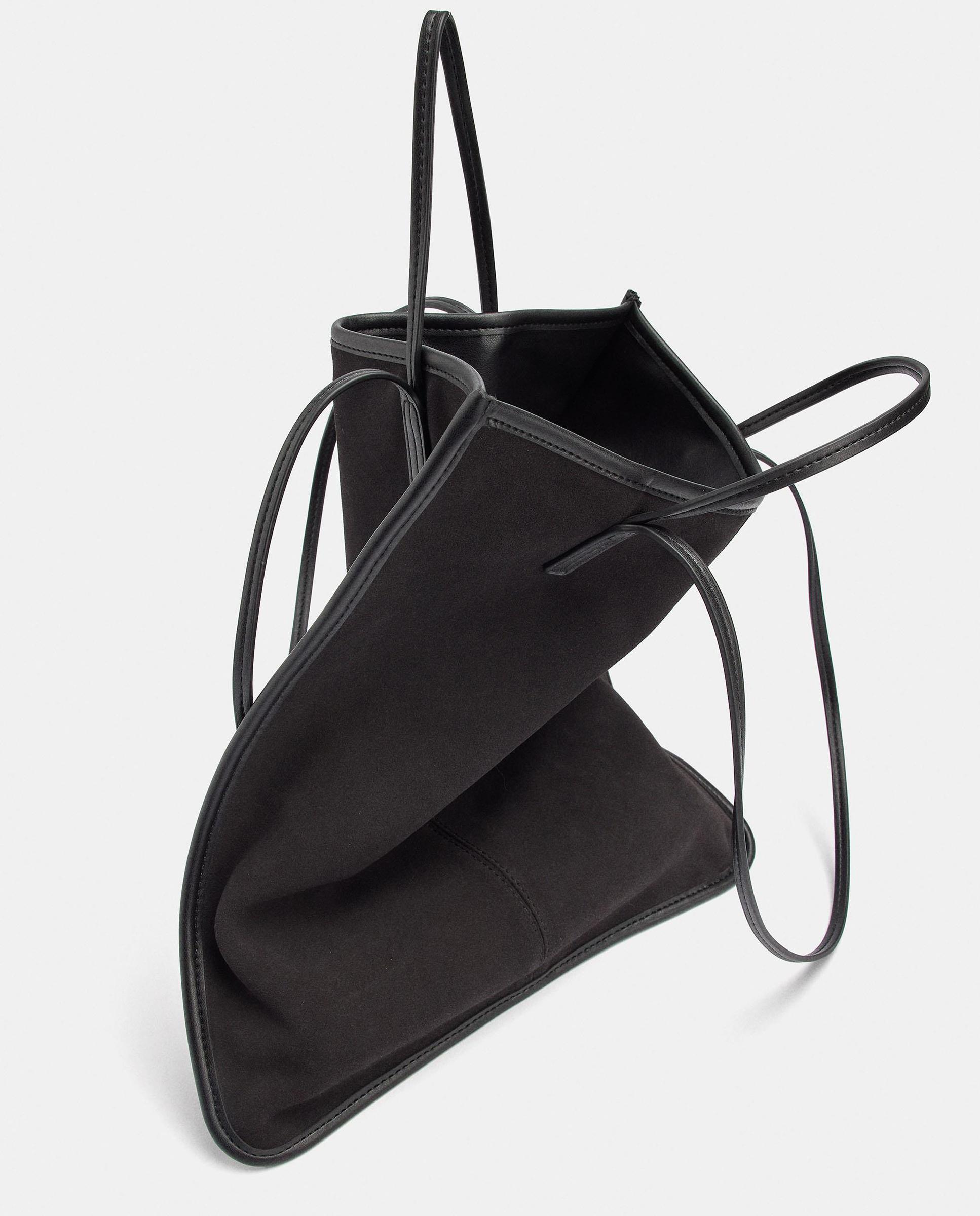 Bolso de mano multiposición fino en liso - Parfois - Negro Negro-6