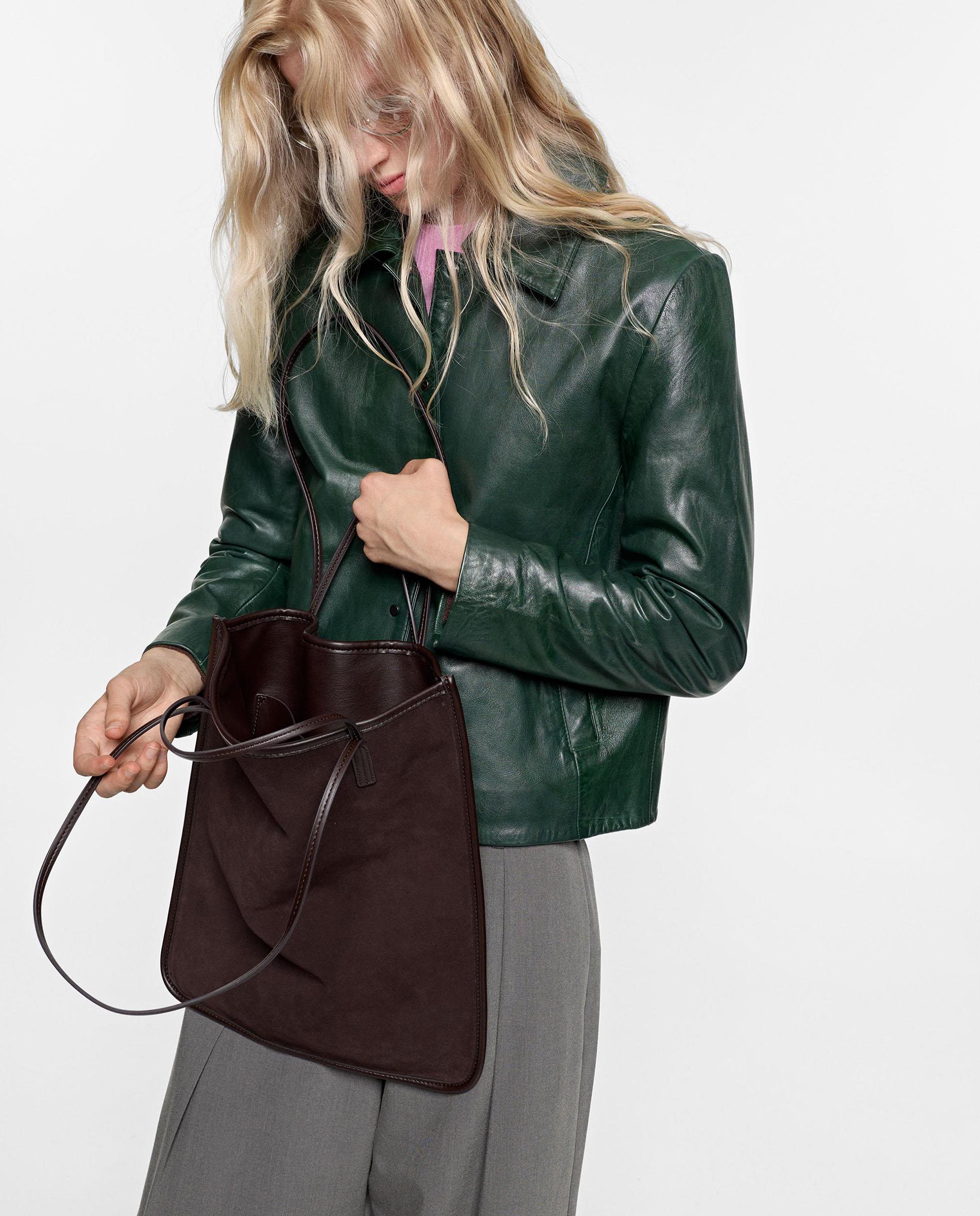 Bolso de mano multiposición fino en liso - Parfois - Marrón Marrón-2