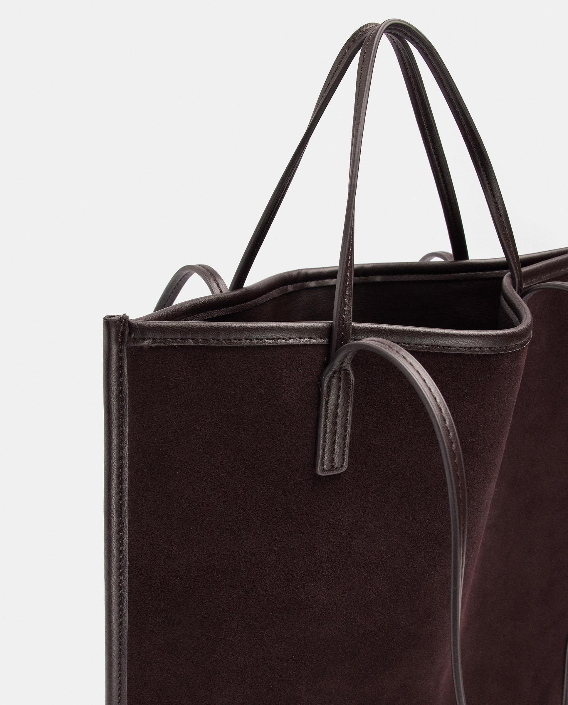 Bolso de mano multiposición fino en liso - Parfois - Marrón Marrón-3