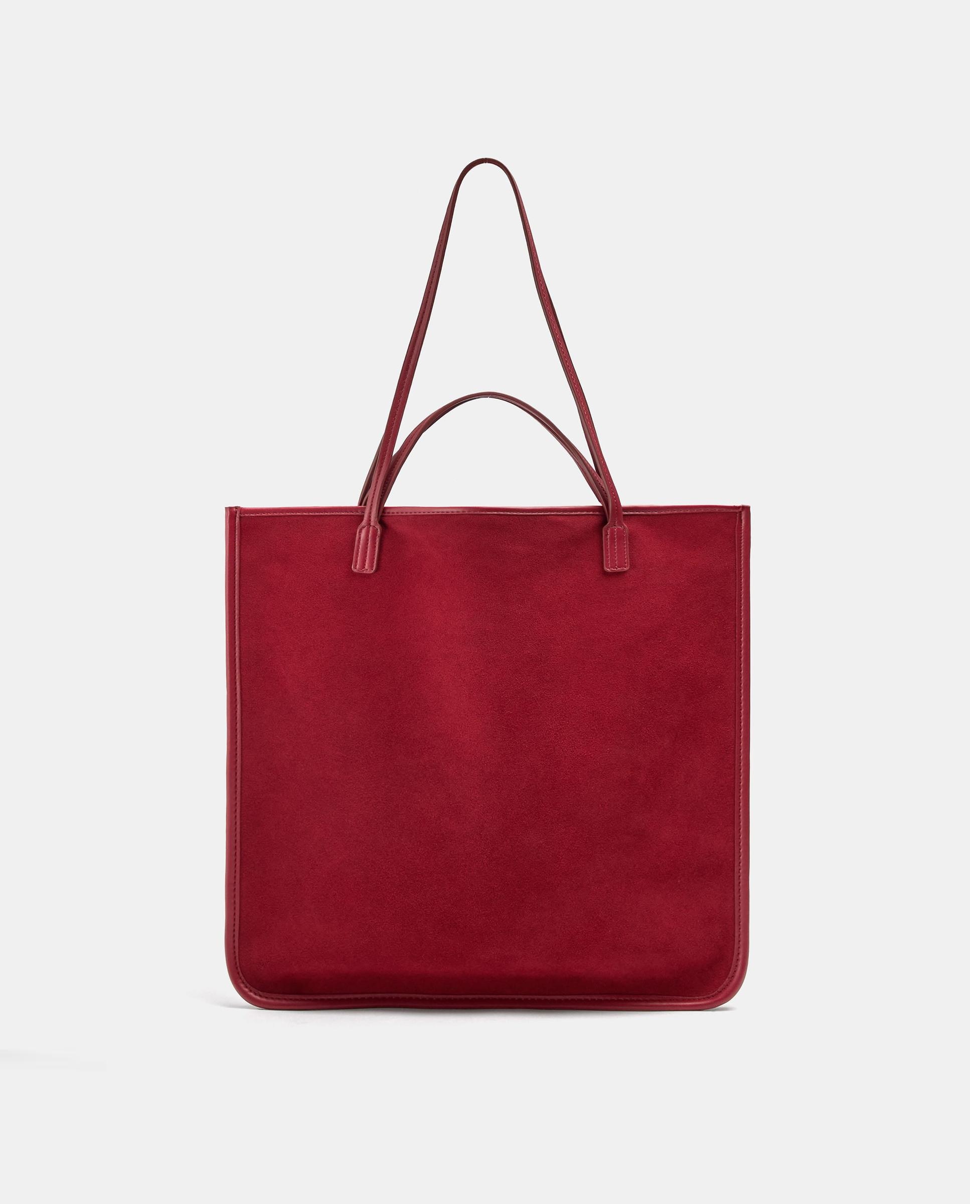 Bolso de mano multiposición fino en liso - Parfois - Rojo Rojo-1
