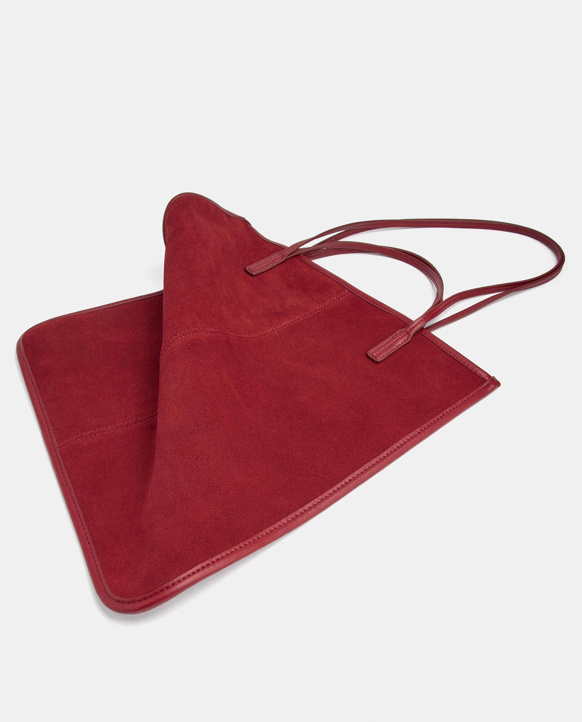 Bolso de mano multiposición fino en liso - Parfois - Rojo Rojo-7