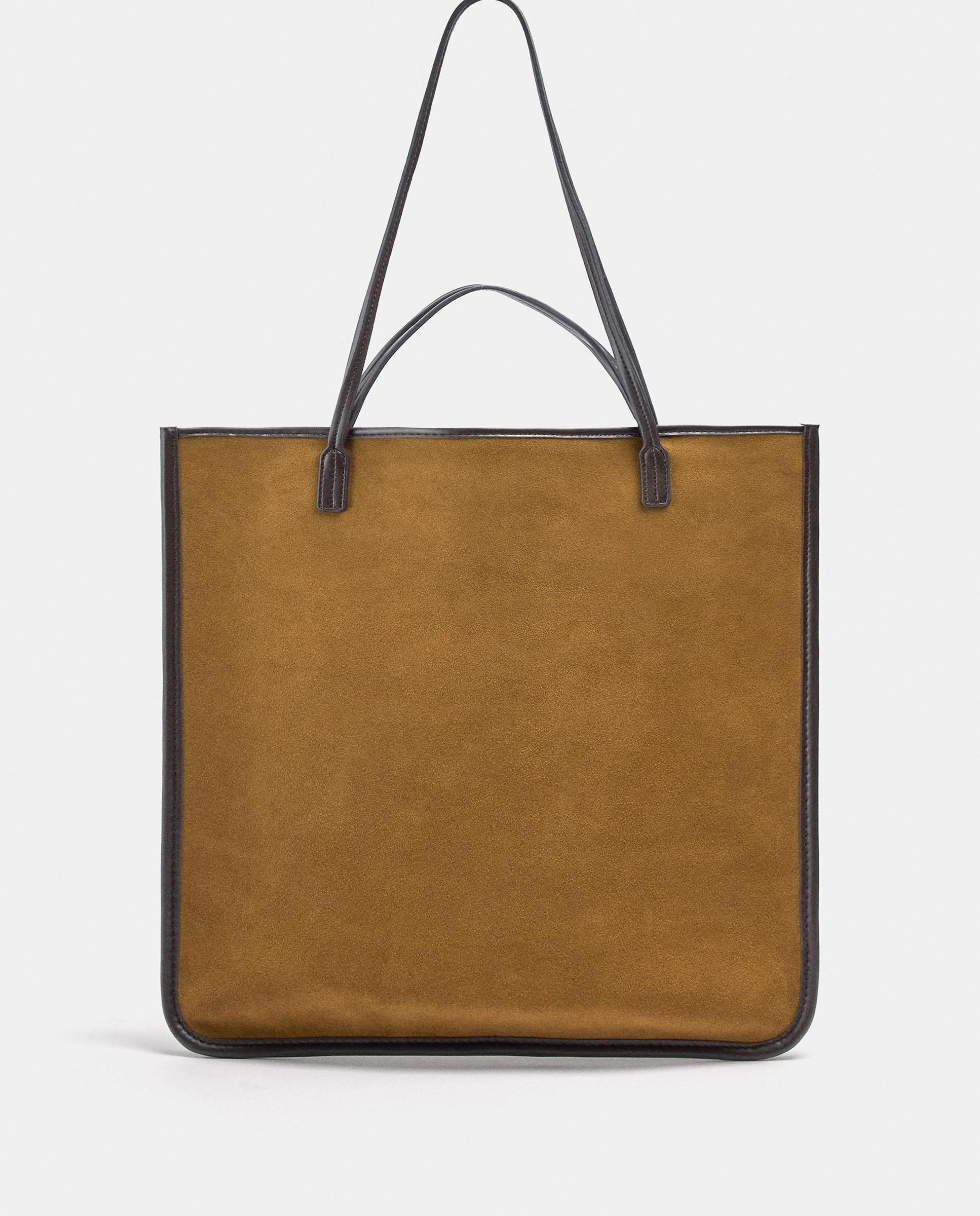 Bolso de mano multiposición fino en liso - Parfois - Mostaza Mostaza-1