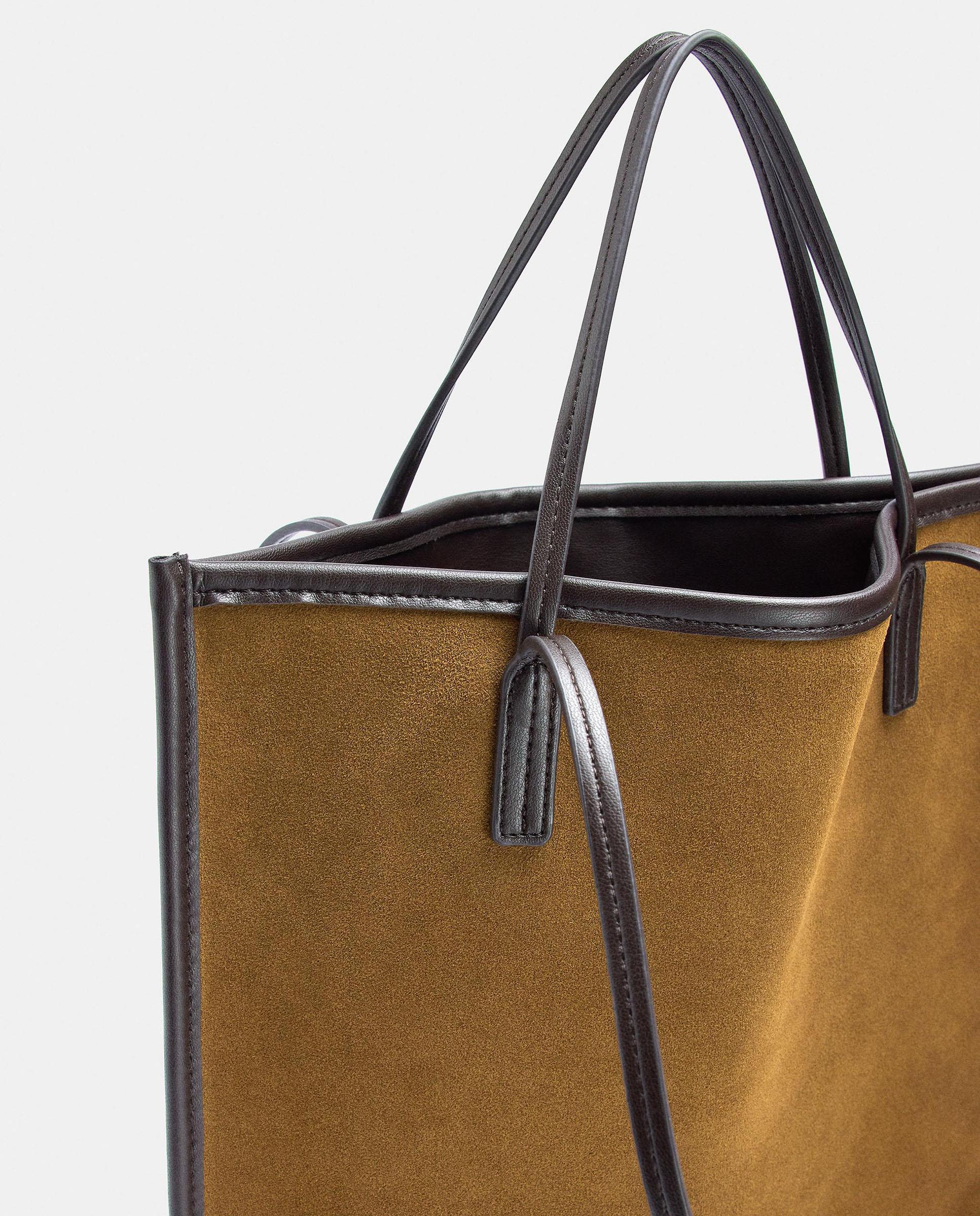 Bolso de mano multiposición fino en liso - Parfois - Mostaza Mostaza-3