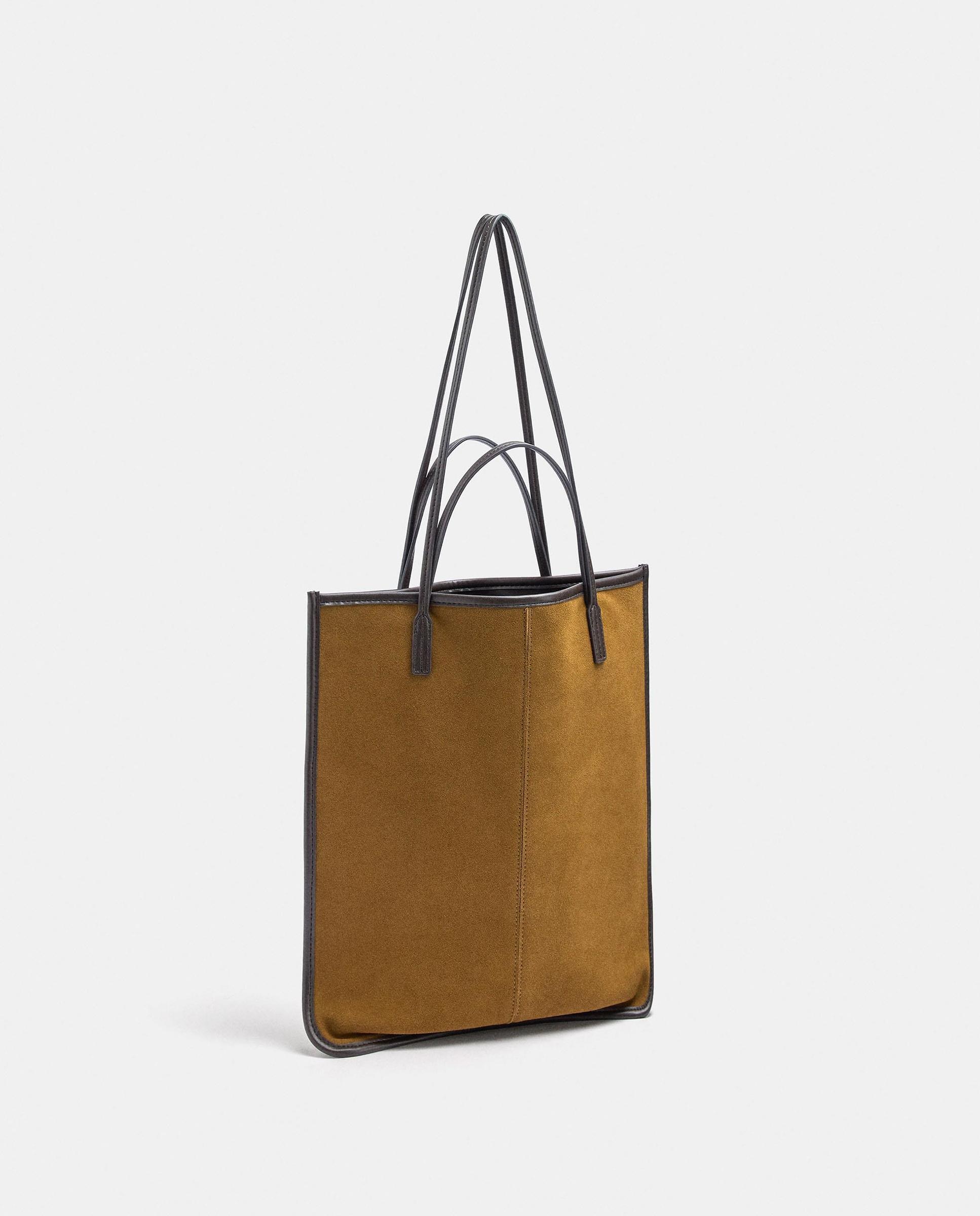 Bolso de mano multiposición fino en liso - Parfois - Mostaza Mostaza-4
