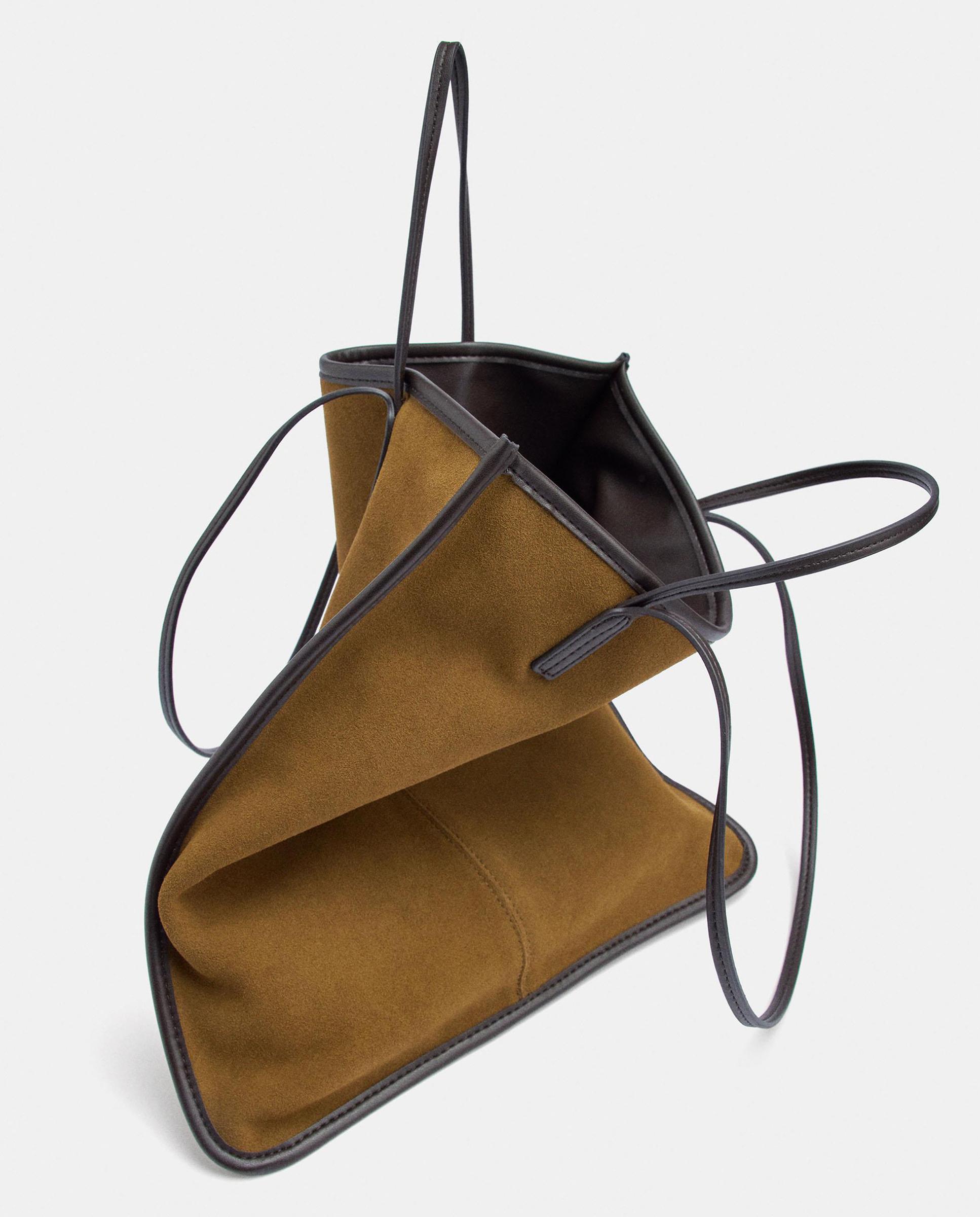 Bolso de mano multiposición fino en liso - Parfois - Mostaza Mostaza-6