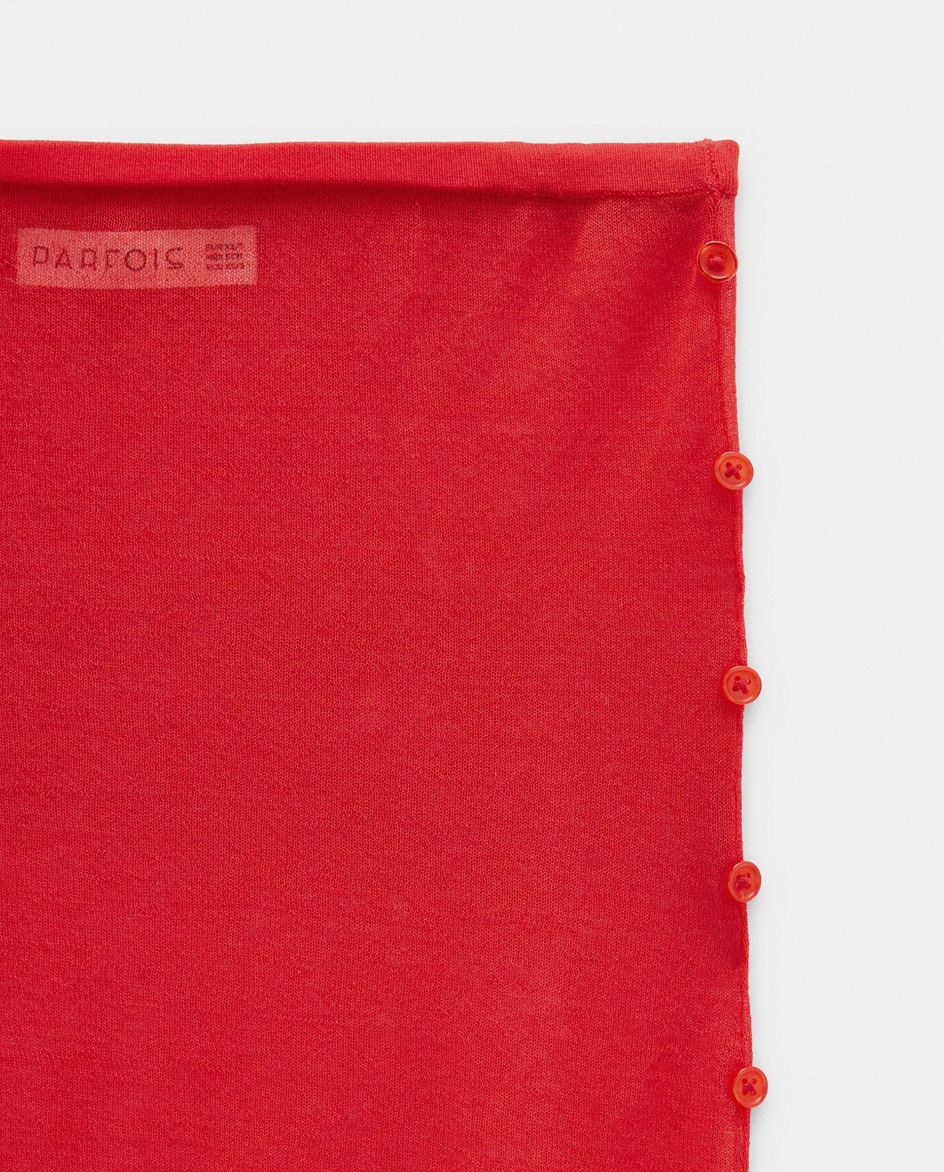 Top de mujer bandeau de punto con minicuentas - Parfois - Rojo Rojo-5