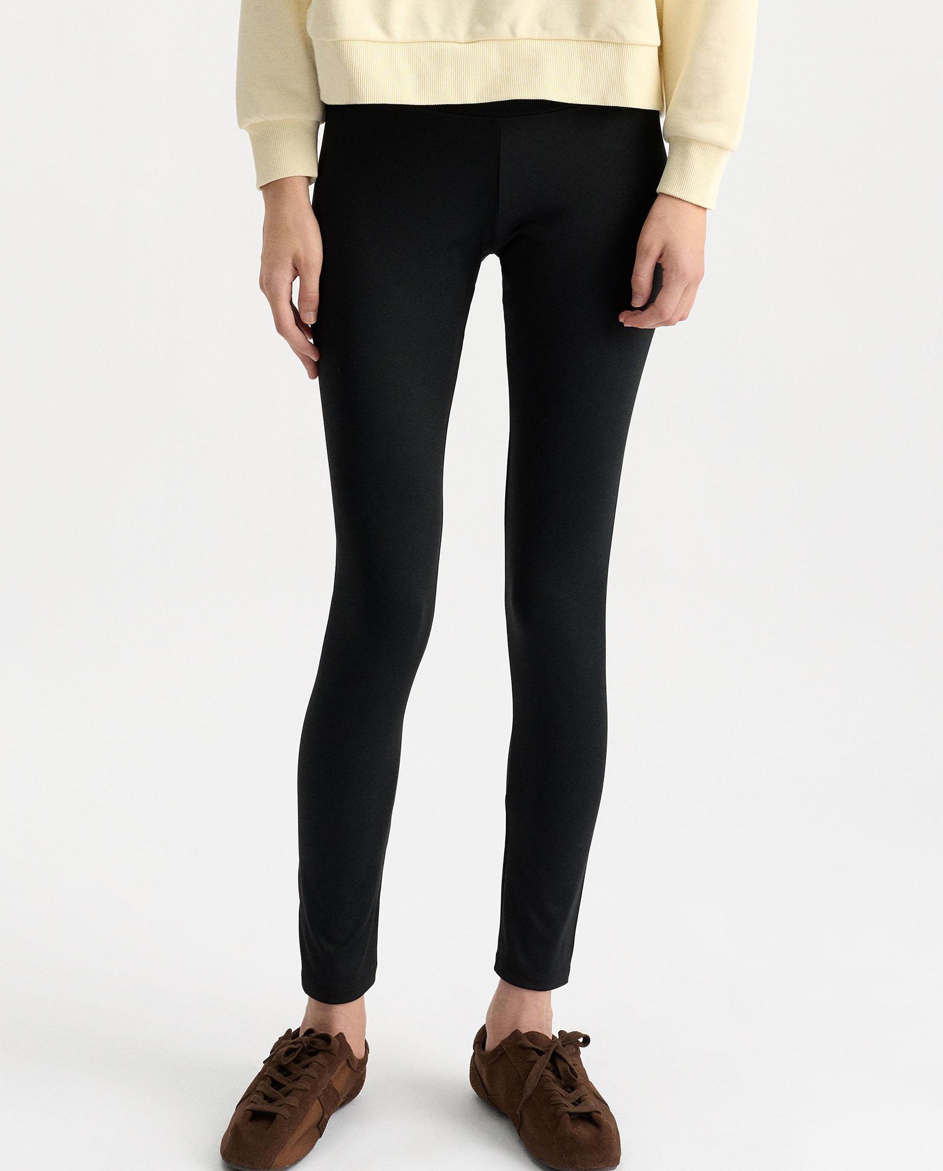 Leggins de mujer ajustables en liso - Parfois - Negro Negro-2