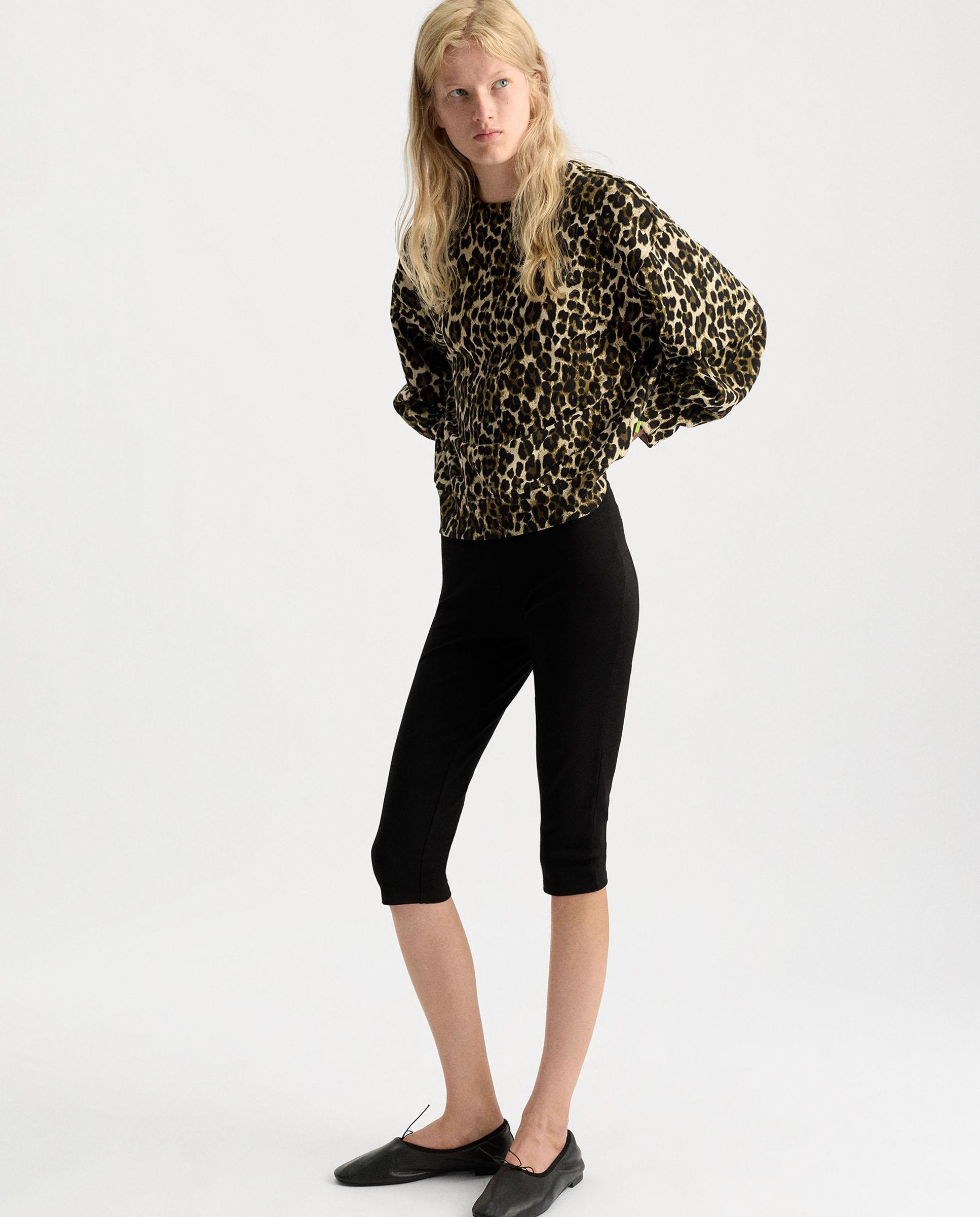 Sudadera de mujer estilo oversize con estampado animal print - Parfois - Marrón Marrón-2
