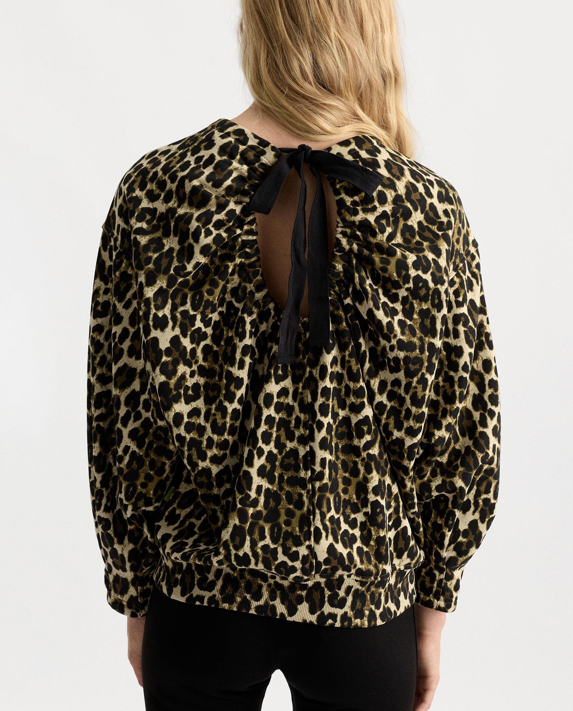 Sudadera de mujer estilo oversize con estampado animal print - Parfois - Marrón Marrón-4