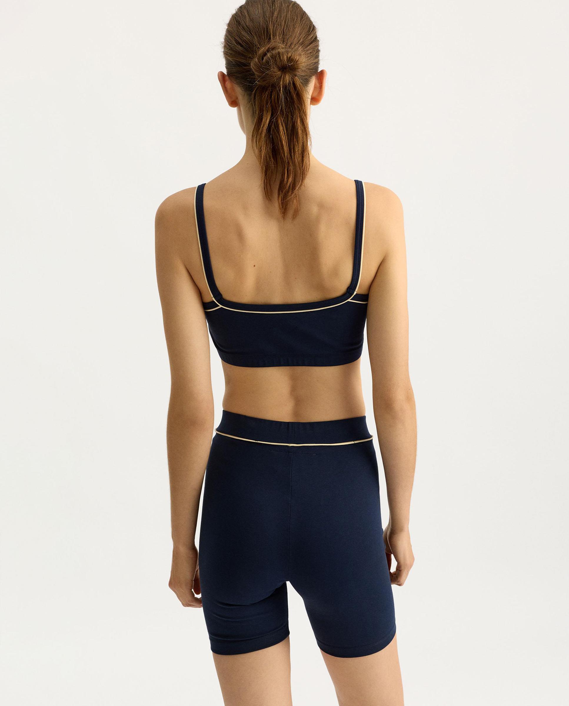 Leggins de mujer cortos en liso - Parfois - Azul marino Azul marino-3