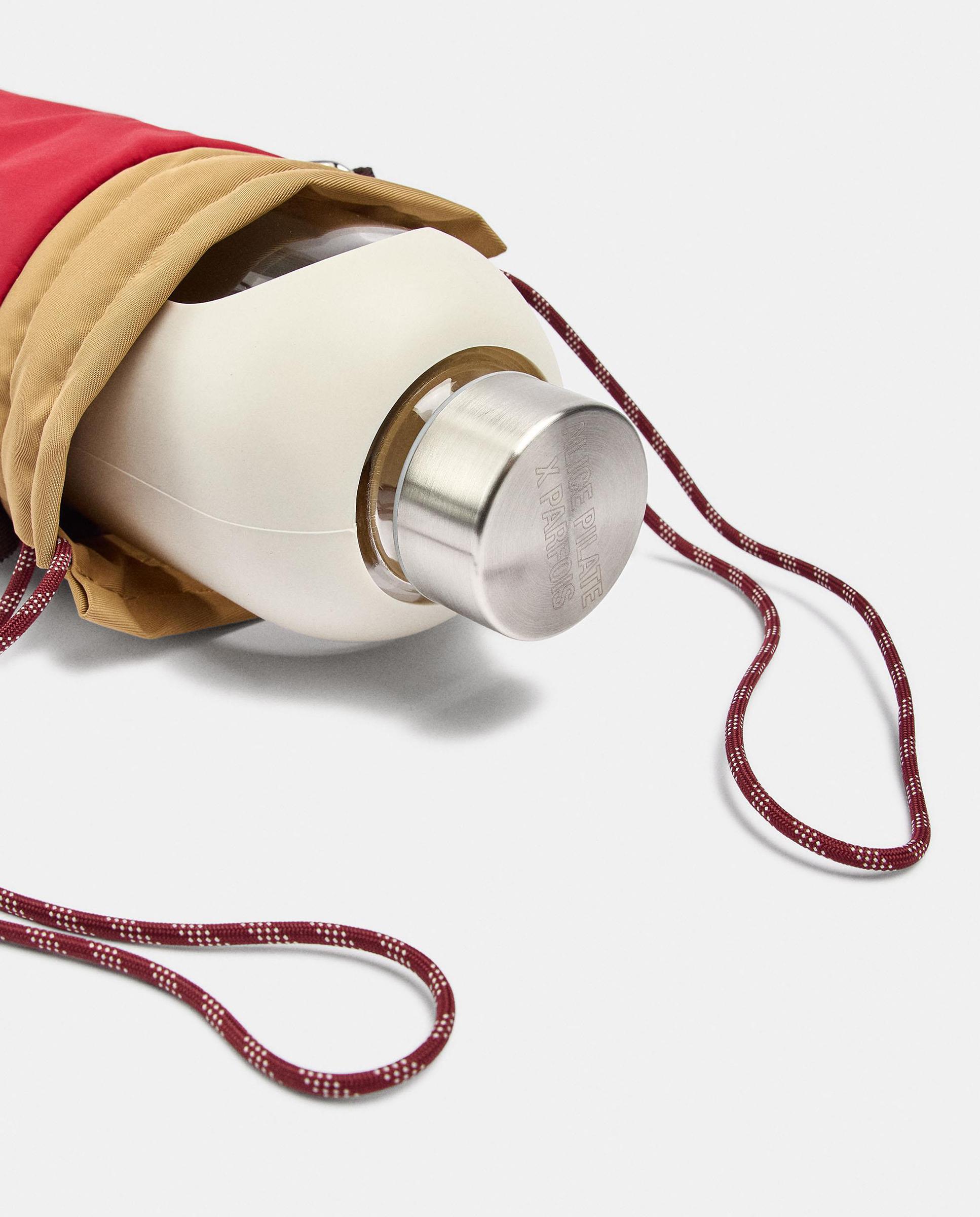 Neceser para botella ovalado con cierre de cuerda - Parfois - Rojo Rojo-3