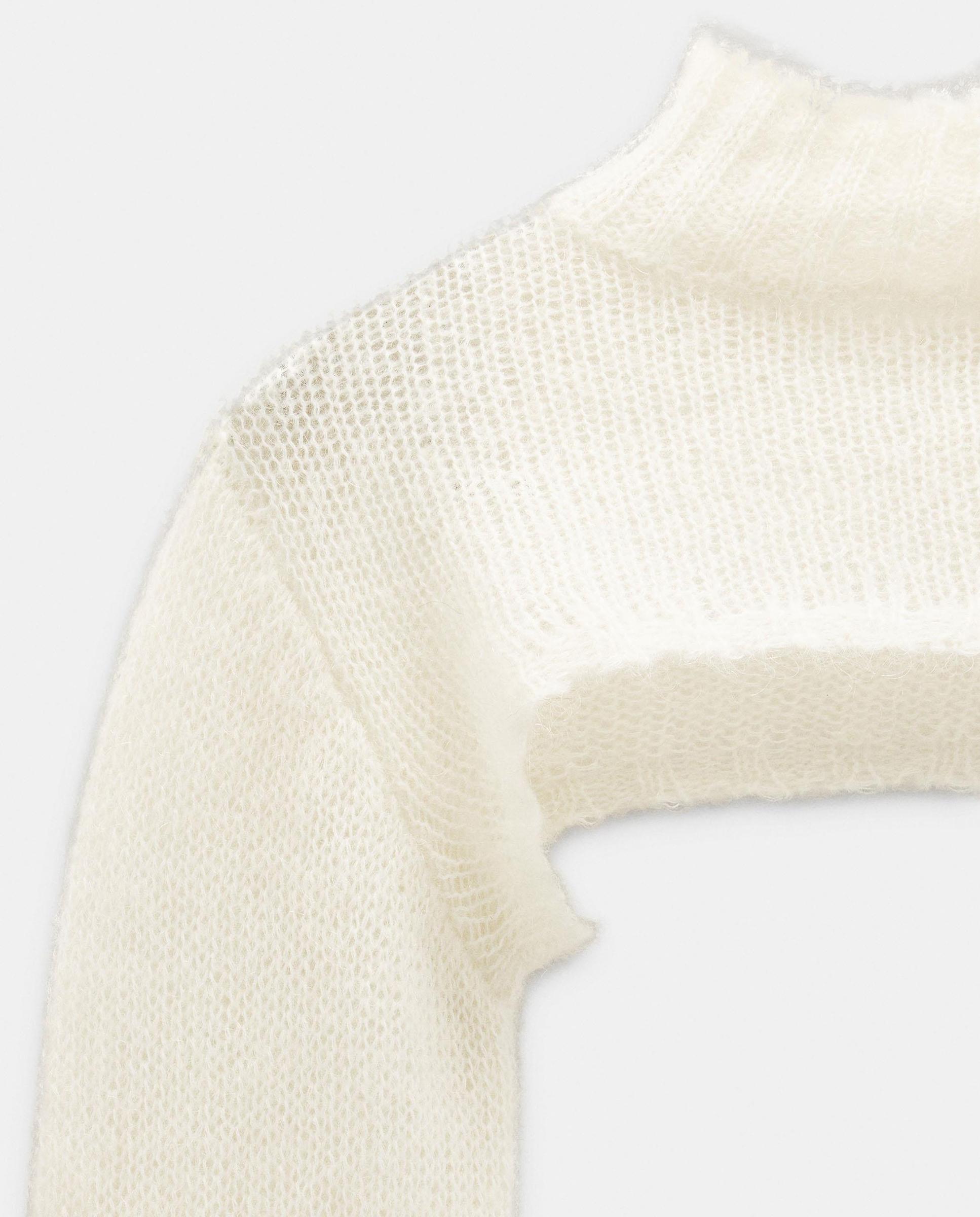 Jersey de mujer de punto crop en liso - Parfois - Crudo Crudo-5