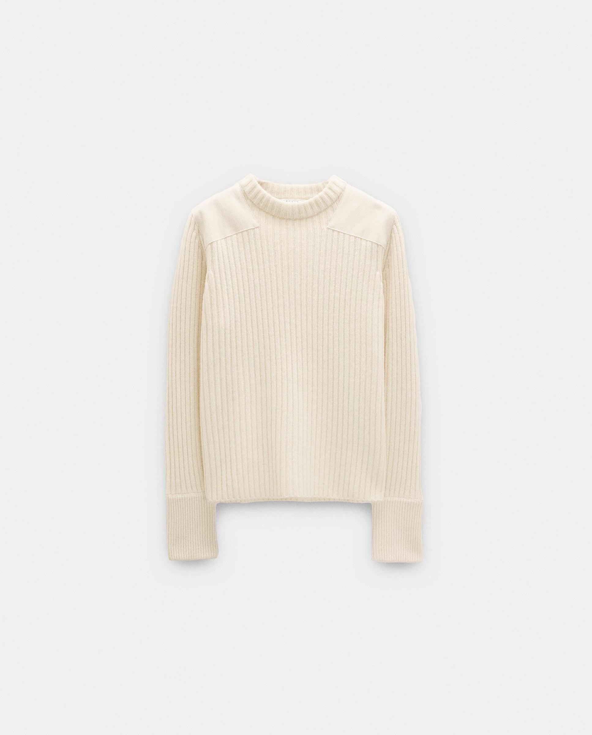 Jersey de mujer 100% lana de manga larga en liso - Parfois - Crudo Crudo-7
