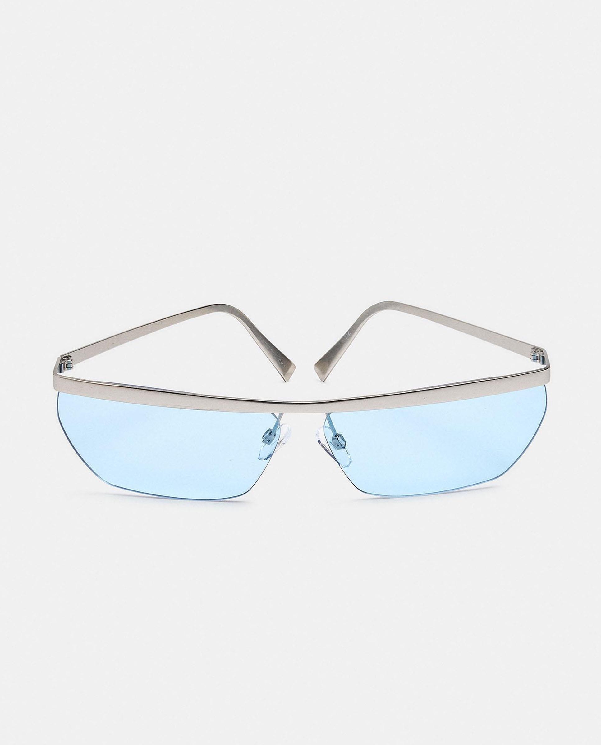 Gafas de sol de mujer con protección uv y forma rectangular - Parfois - Azul Azul-1
