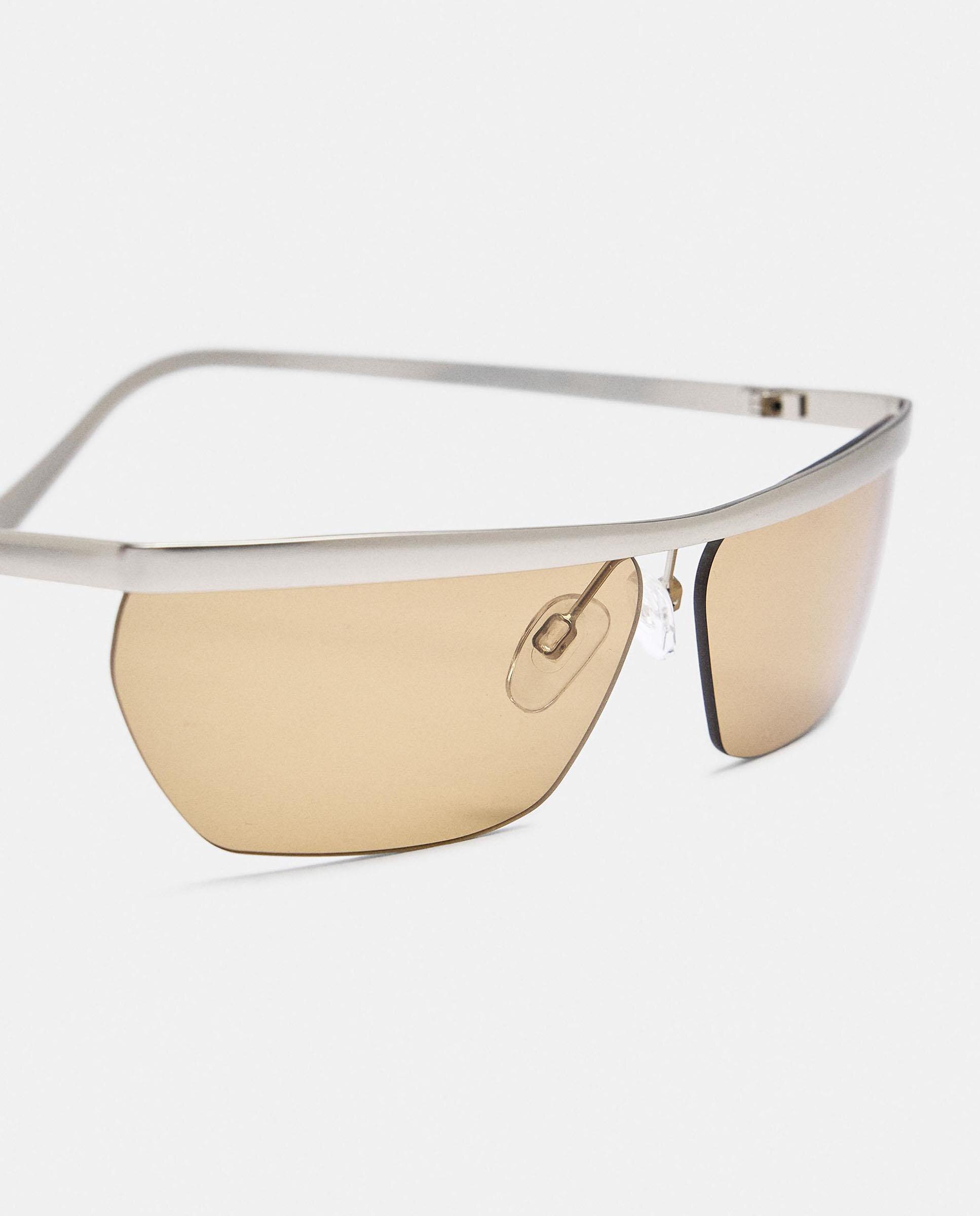 Gafas de sol de mujer con protección uv y forma rectangular - Parfois - Amarillo Amarillo-3