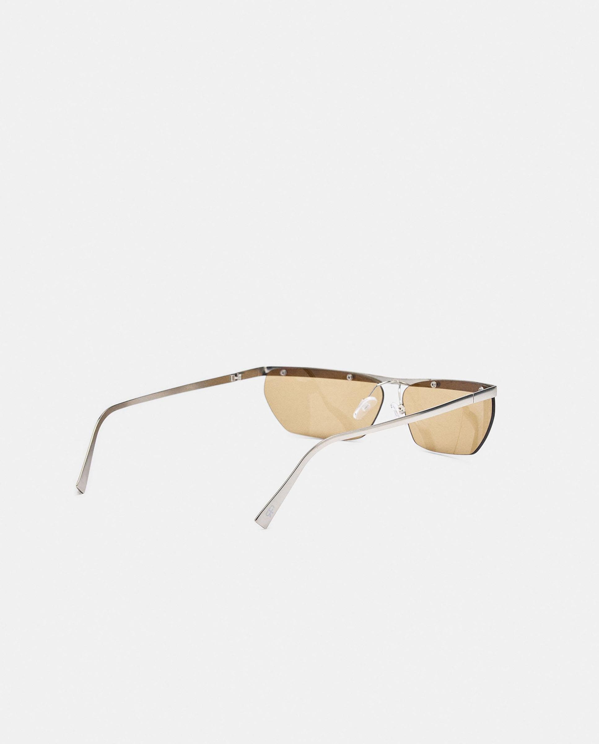 Gafas de sol de mujer con protección uv y forma rectangular - Parfois - Amarillo Amarillo-2