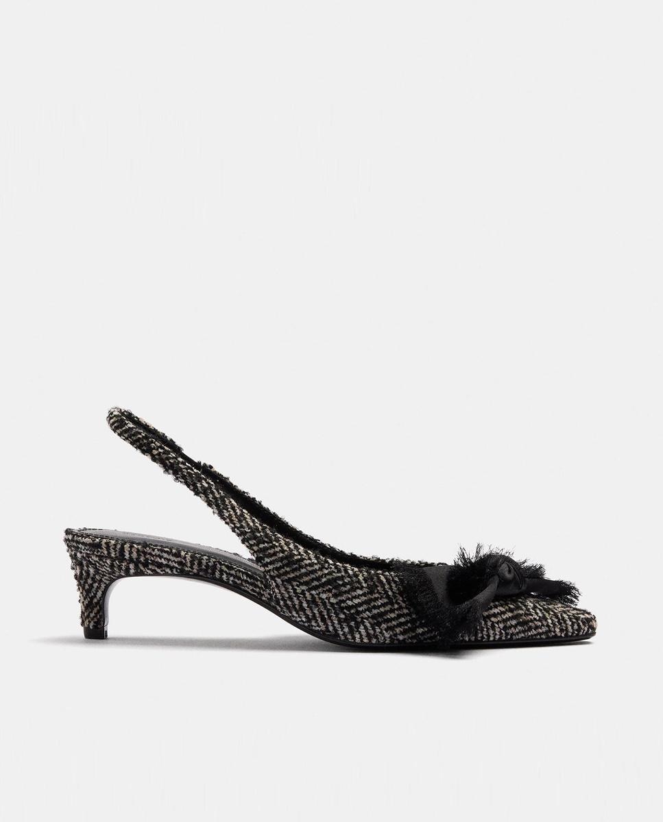 Mules con tacón de mujer destalonados con cierre elástico y lazada - Parfois - Multicolor Multicolor-1