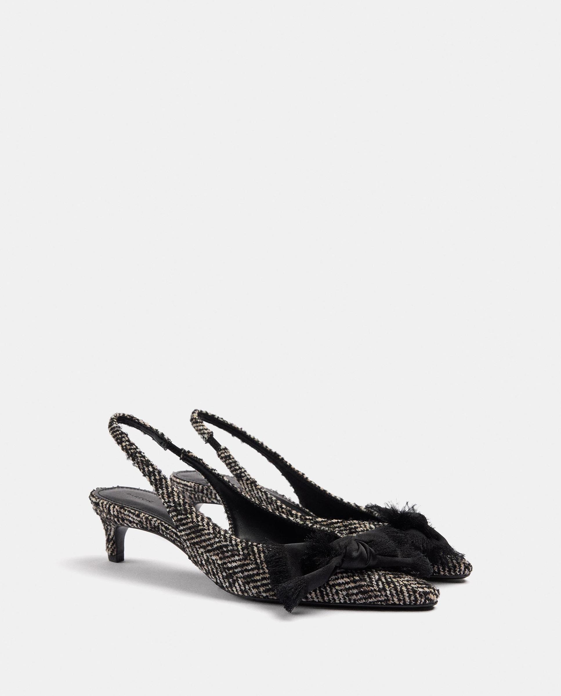 Mules con tacón de mujer destalonados con cierre elástico y lazada - Parfois - Multicolor Multicolor-2