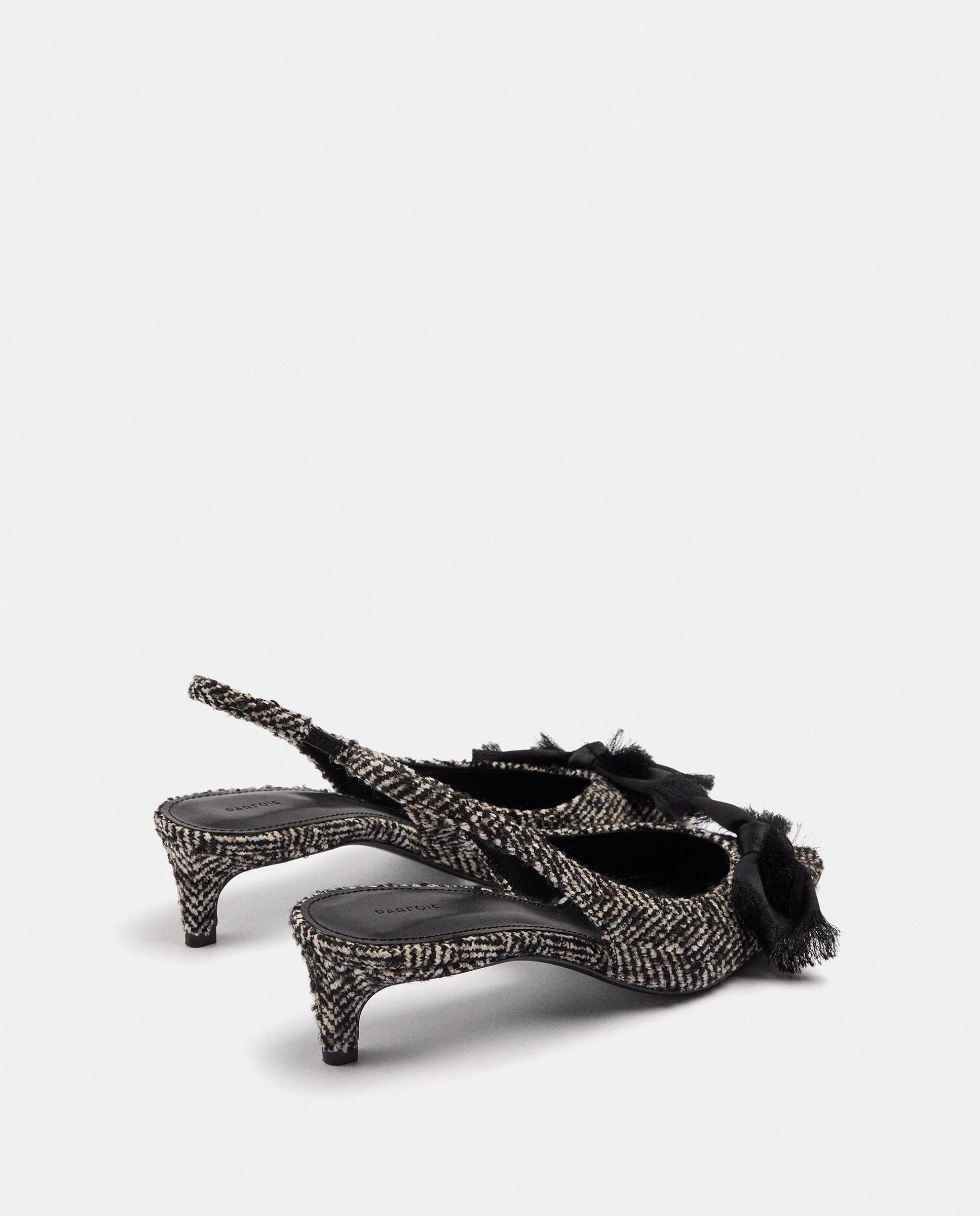 Mules con tacón de mujer destalonados con cierre elástico y lazada - Parfois - Multicolor Multicolor-4