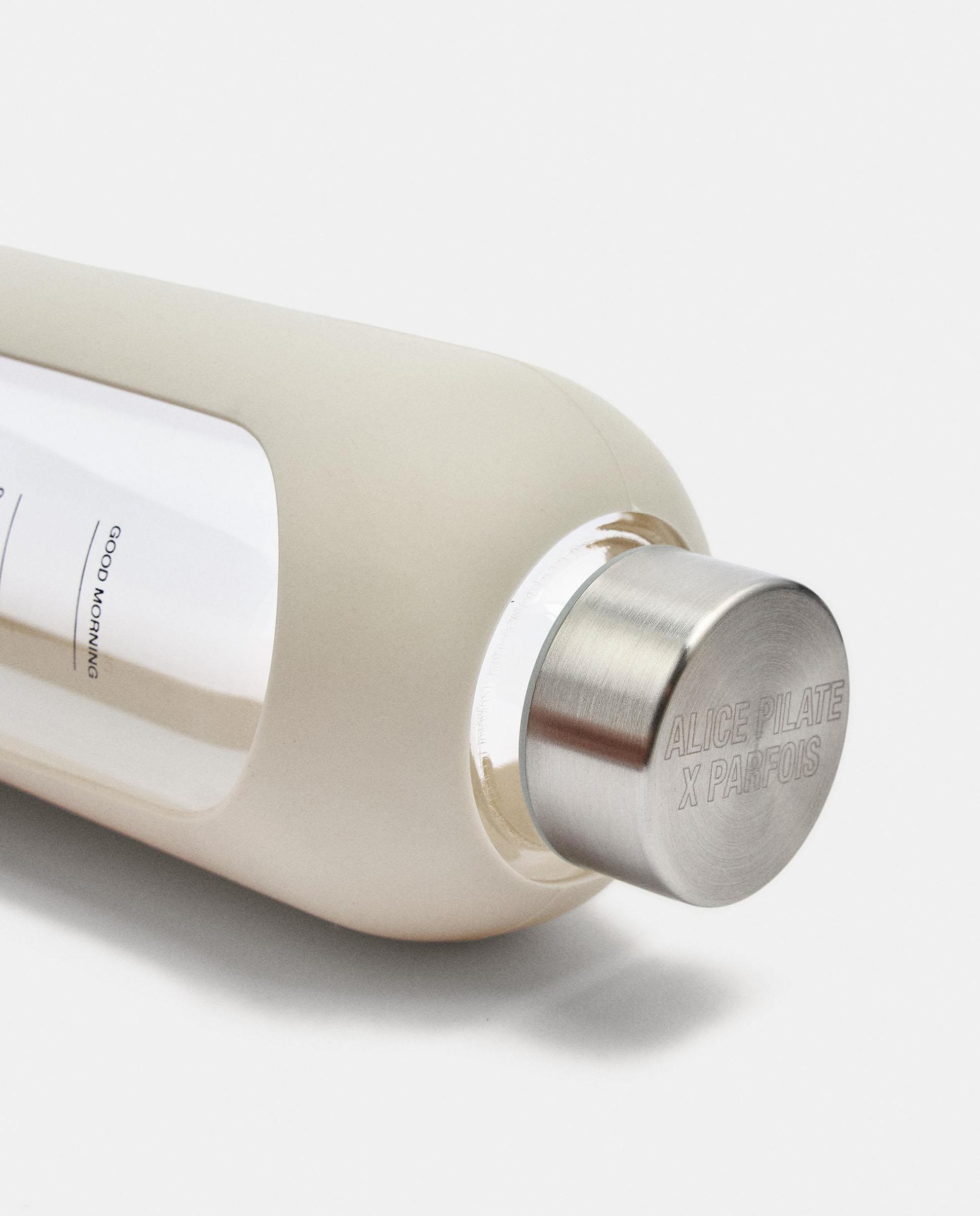 Botella de vidrio con funda protectora de silicona - Parfois - Blanco Blanco-3