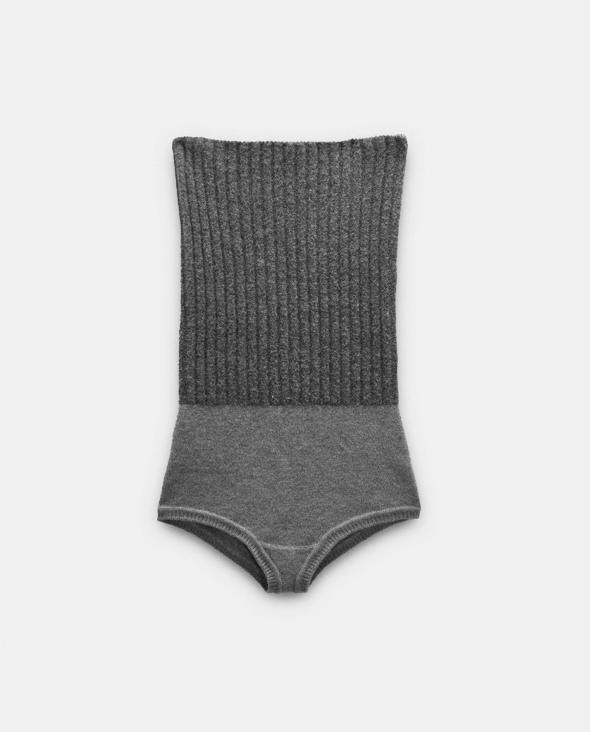 Top de mujer de punto de palabra de honor - Parfois - Gris Gris-7