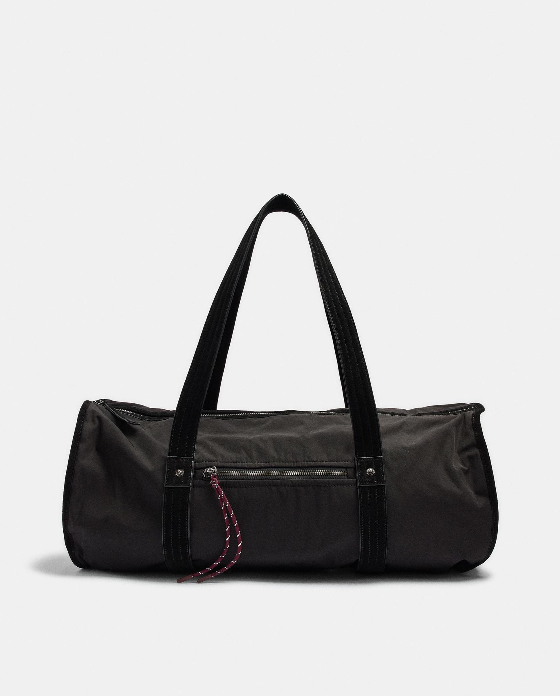 Bolso de hombro estilo deportivo con cierre de cremallera y varios compartimentos - Parfois - Negro Negro-1