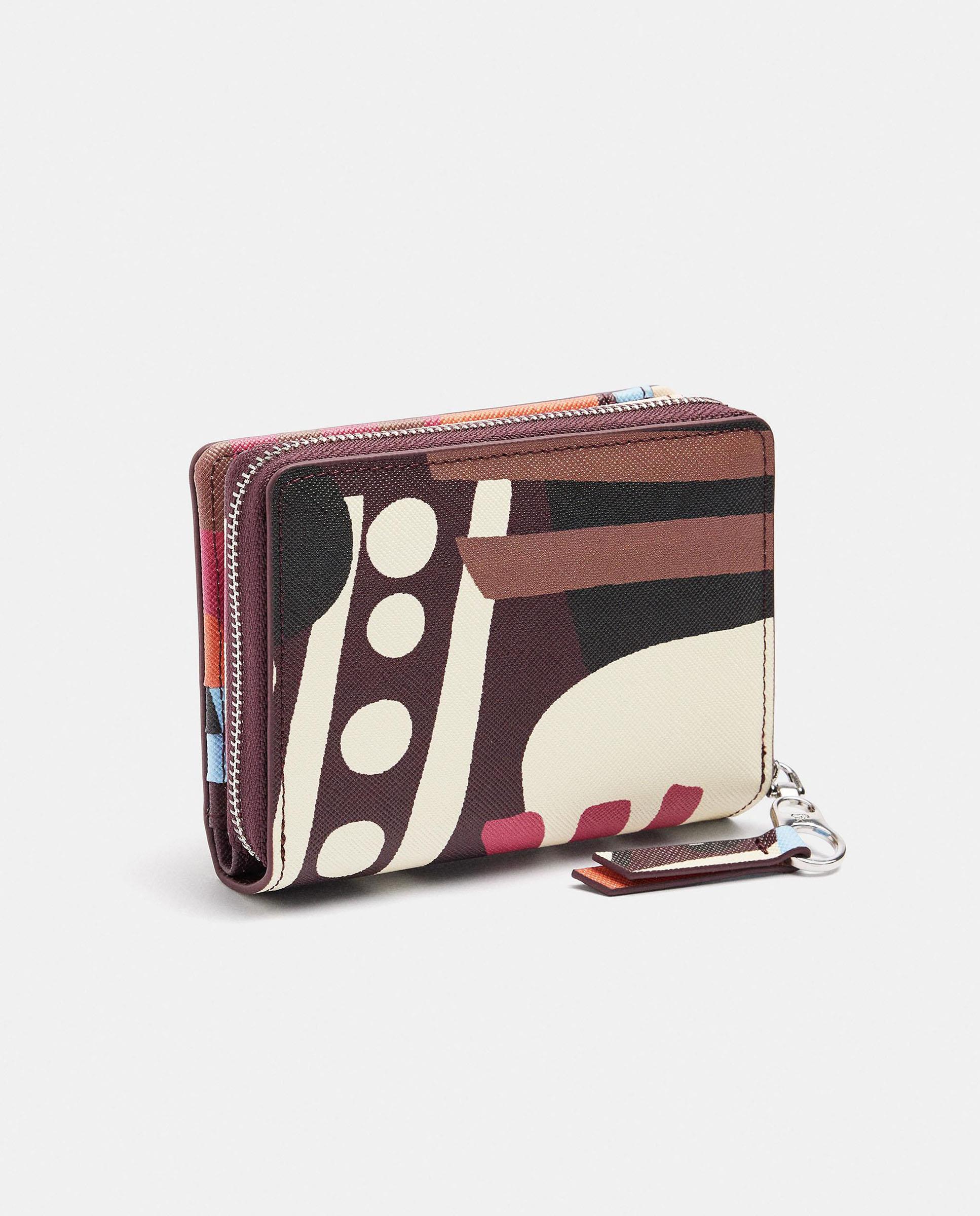 Imagen 2 de Cartera de mujer pequeña con cierre de cremallera y estampados - Parfois - Multicolor Multicolor