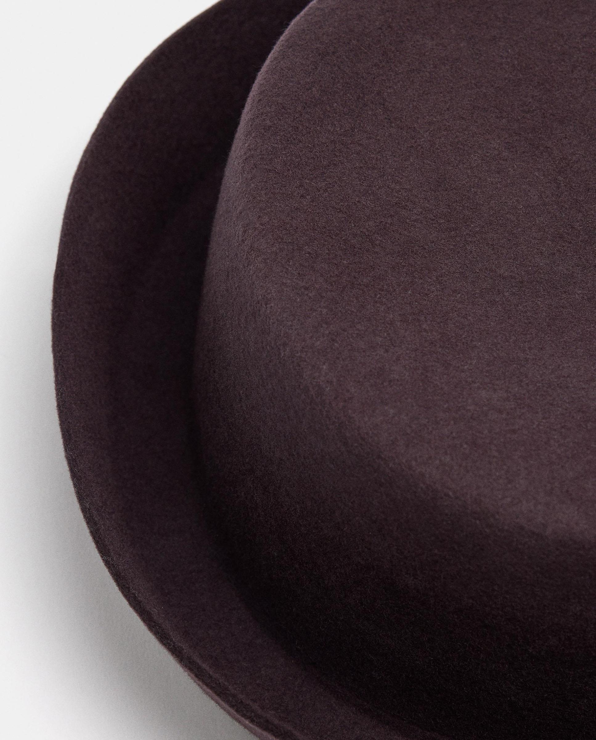 Sombrero de mujer estilo pillbox en liso - Parfois - Burdeos Burdeos-3