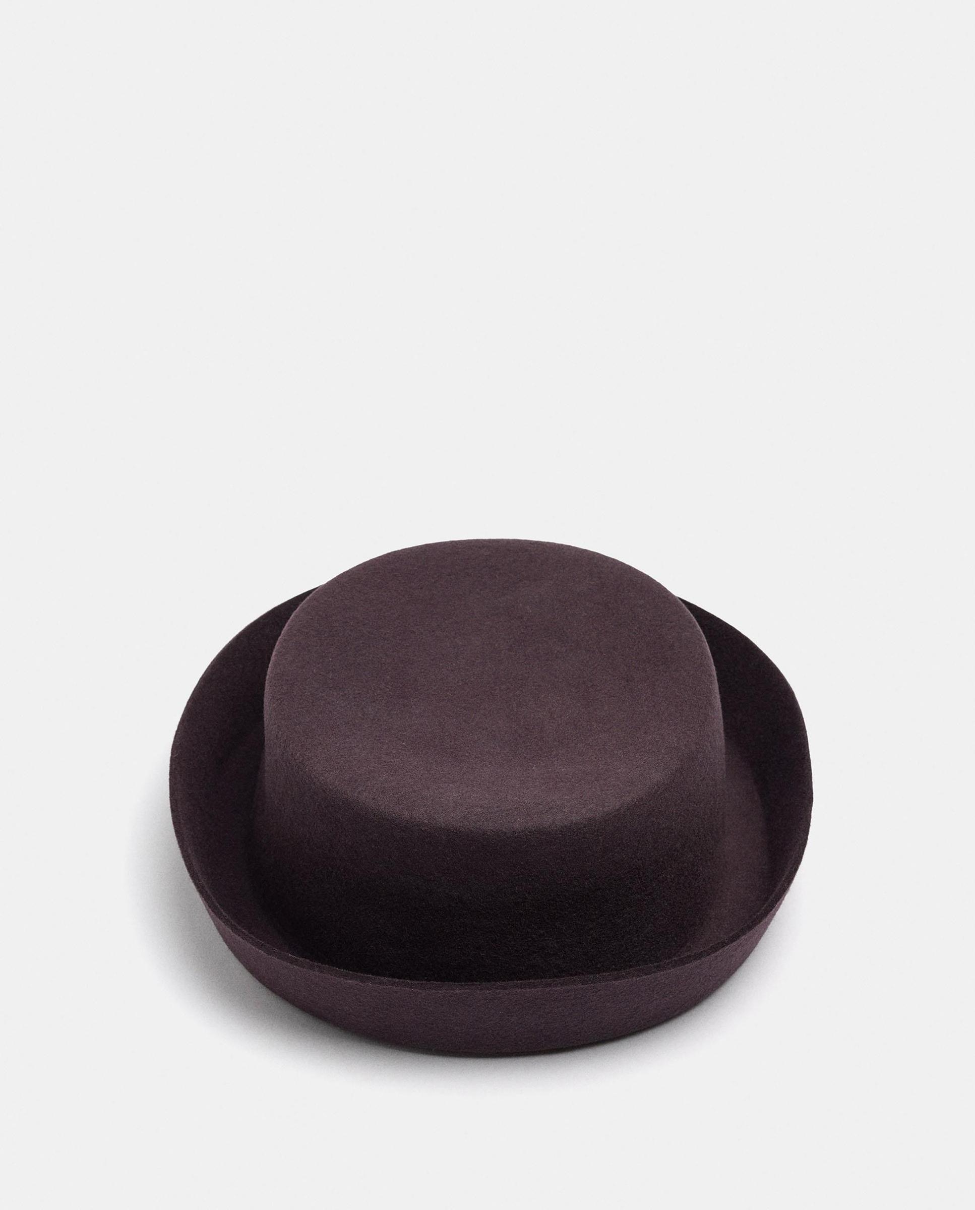 Sombrero de mujer estilo pillbox en liso - Parfois - Burdeos Burdeos-4