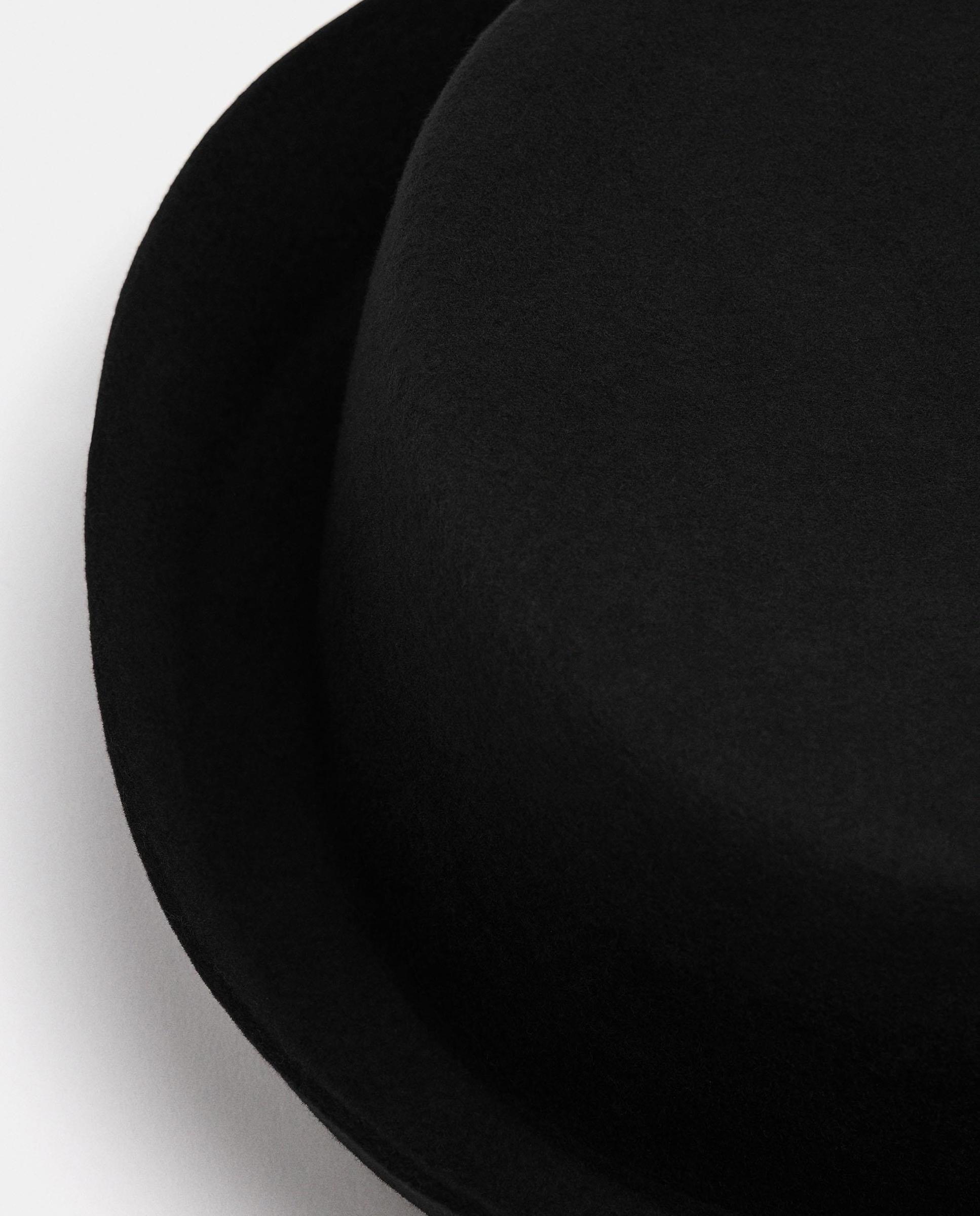 Sombrero de mujer estilo pillbox en liso - Parfois - Negro Negro-3