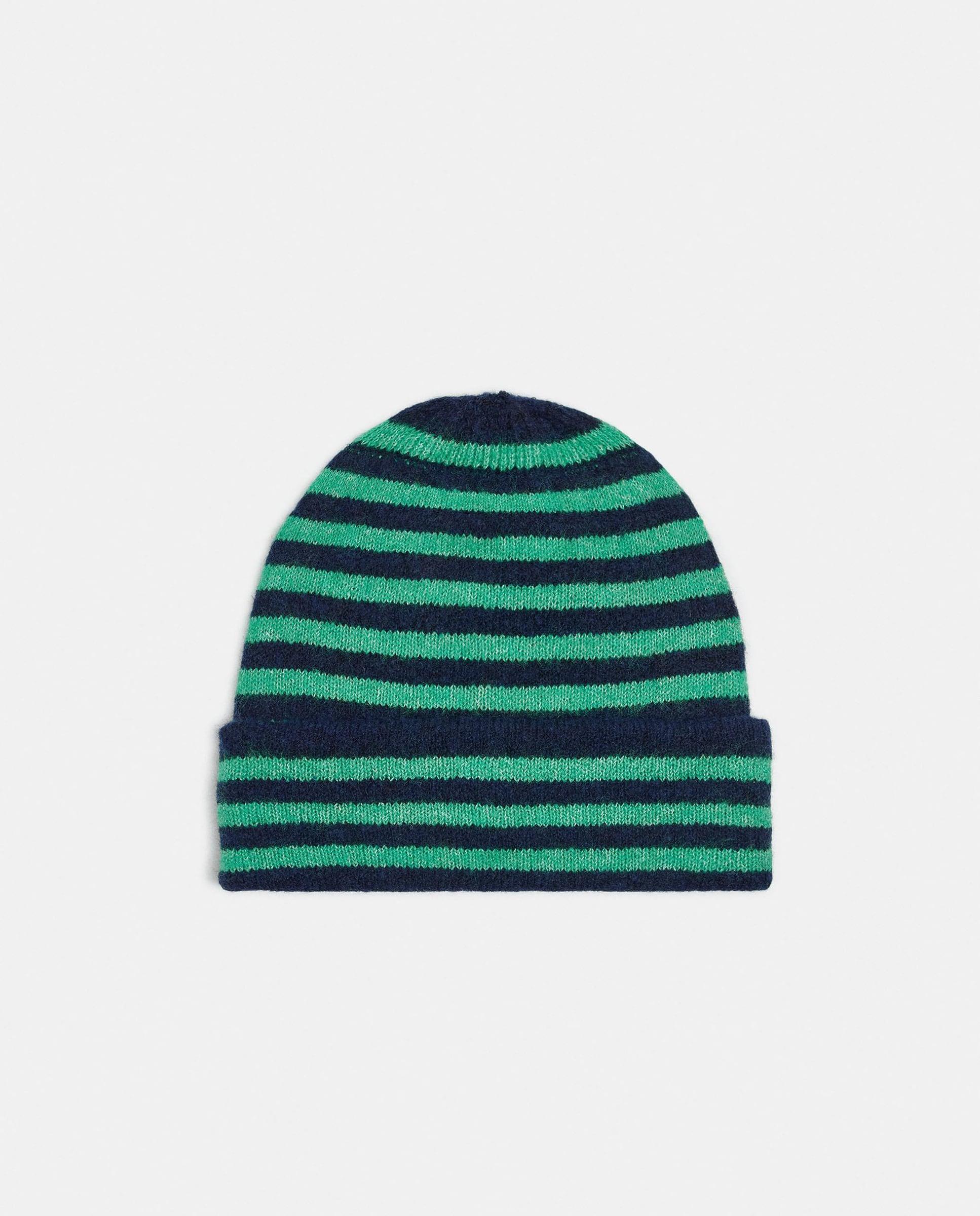 Imagen 1 de Gorro de mujer 100% lana con estampado de rayas - Parfois - Verde Verde