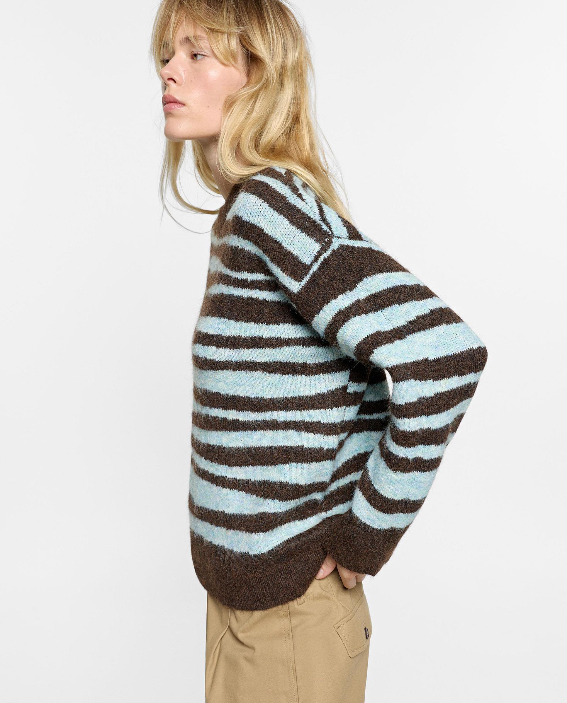 Jersey de mujer de punto con estampado animal print - Parfois - Multicolor Multicolor-3