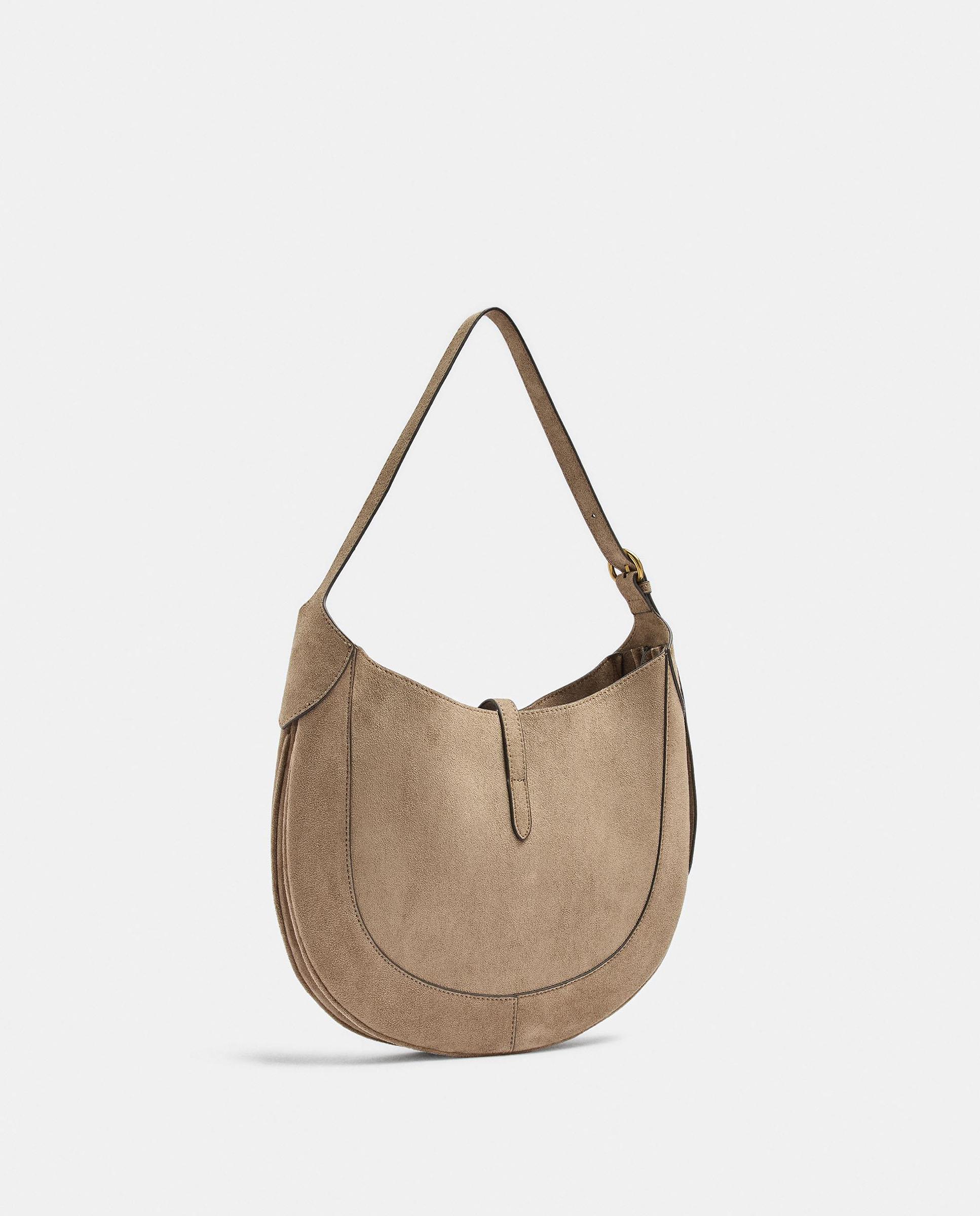 Imagen 2 de Bolso de hombro ovalado con tira y cierre de hebilla - Parfois - Beige Beige