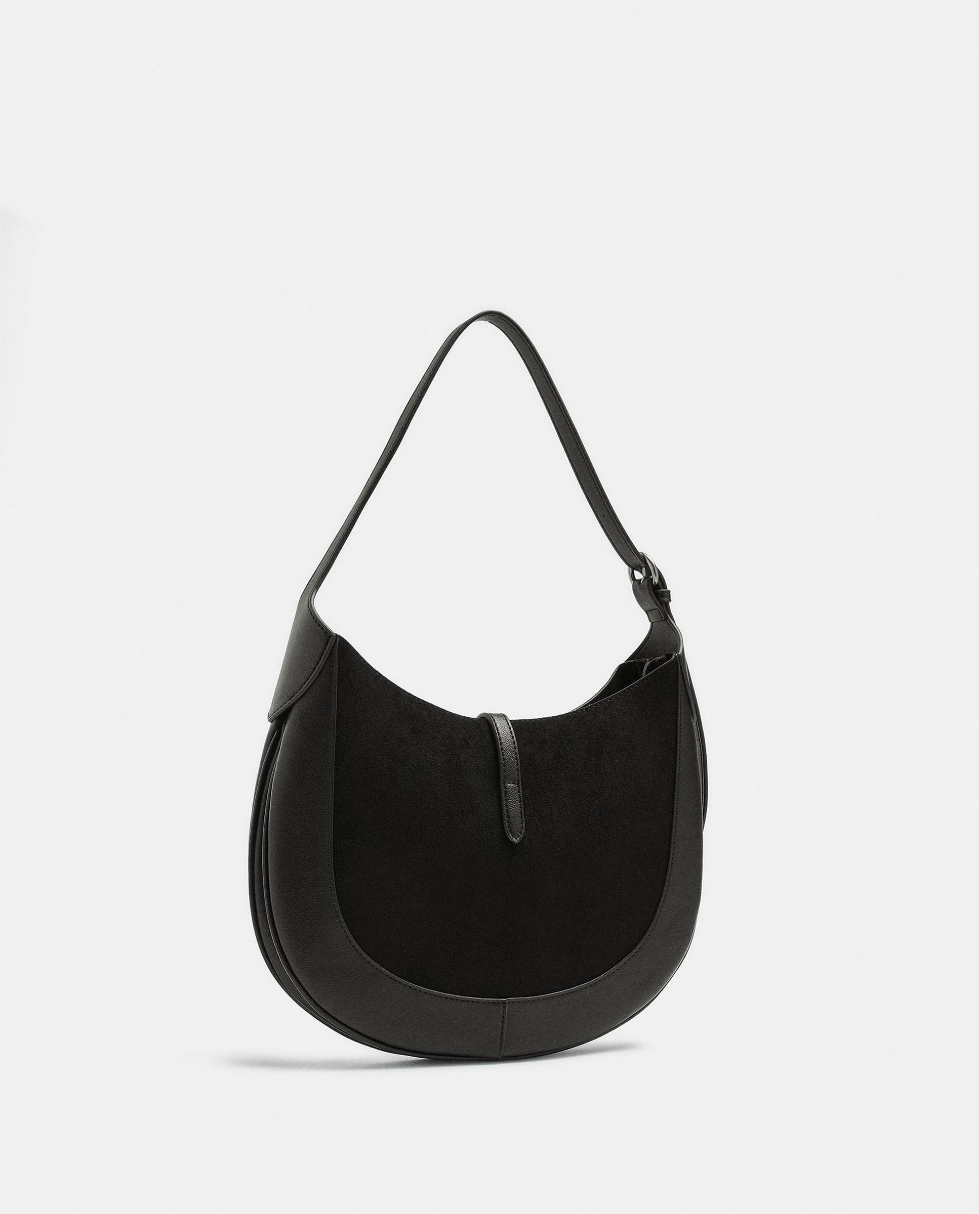 Imagen 4 de Bolso de hombro ovalado con tira y cierre de hebilla - Parfois - Negro Negro