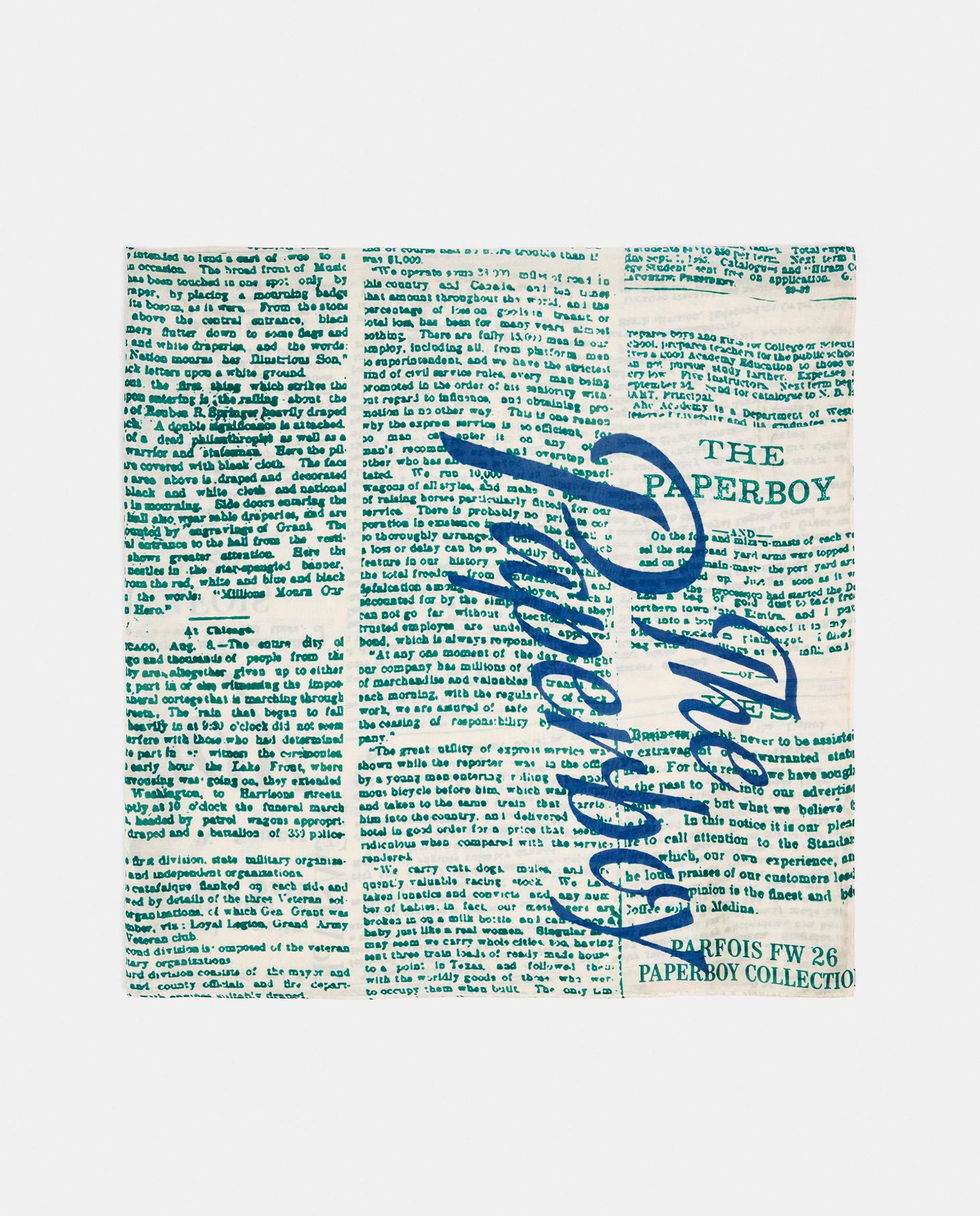 Pañuelo cuadrado con lettering - Parfois - Crudo Crudo-1