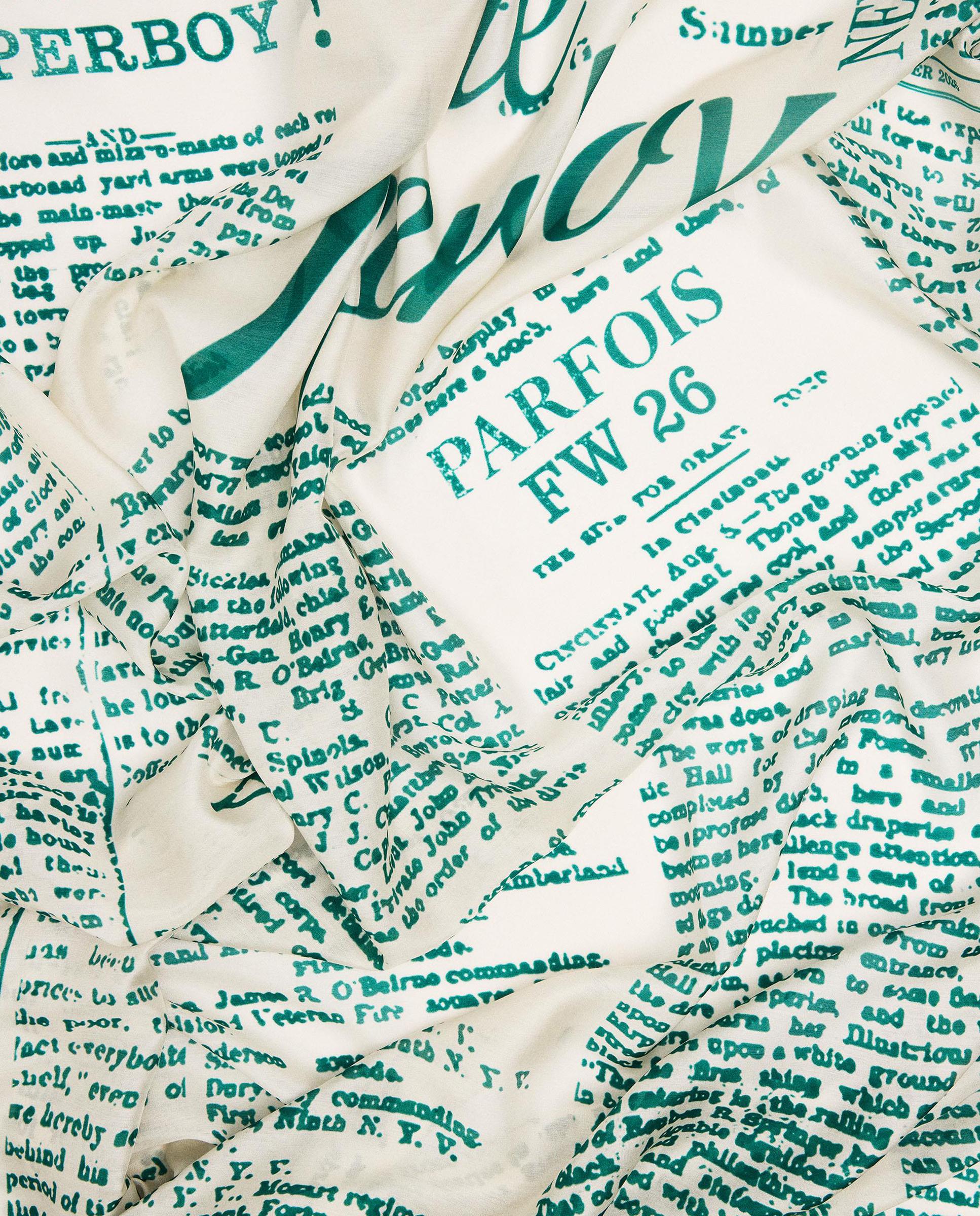 Pañuelo cuadrado con lettering - Parfois - Crudo Crudo-3