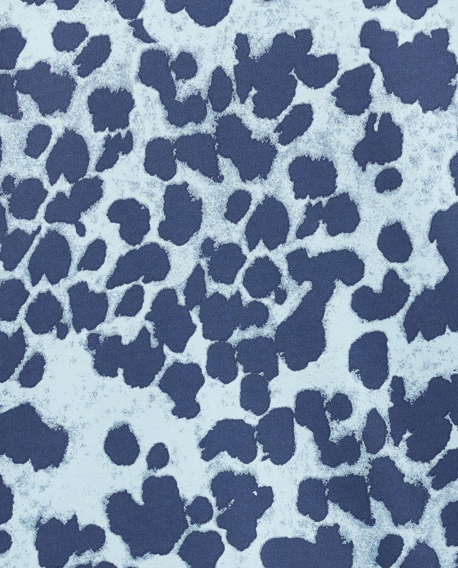 Sudadera de mujer sin capucha con estampado animal print - Parfois - Azul Azul-5